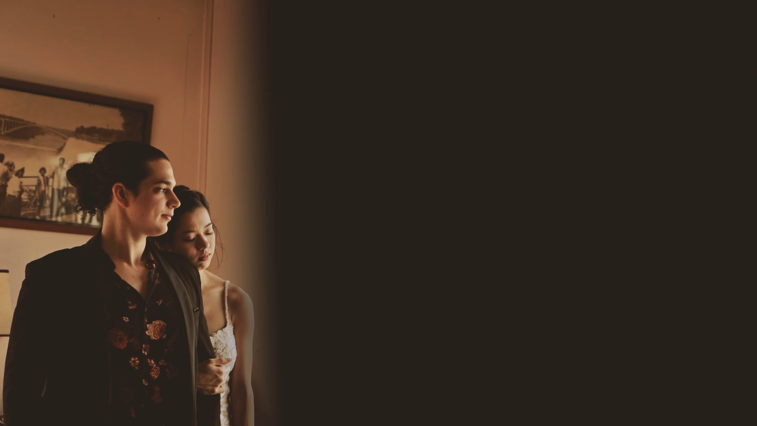 couple captured by Singapore wedding videographer