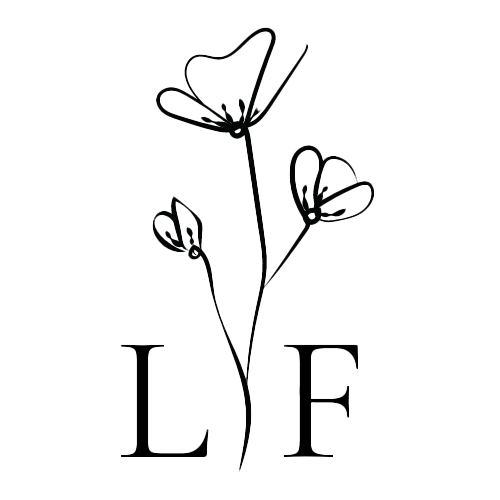 logo Lucy Fergusson photography floral elegant design brand