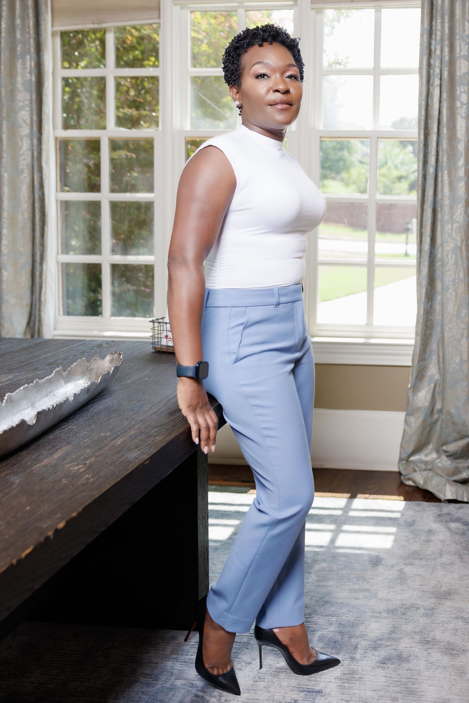 Personal branding portrait in natural light capturing professional presence and lifestyle identity for brand and media use in Atlanta