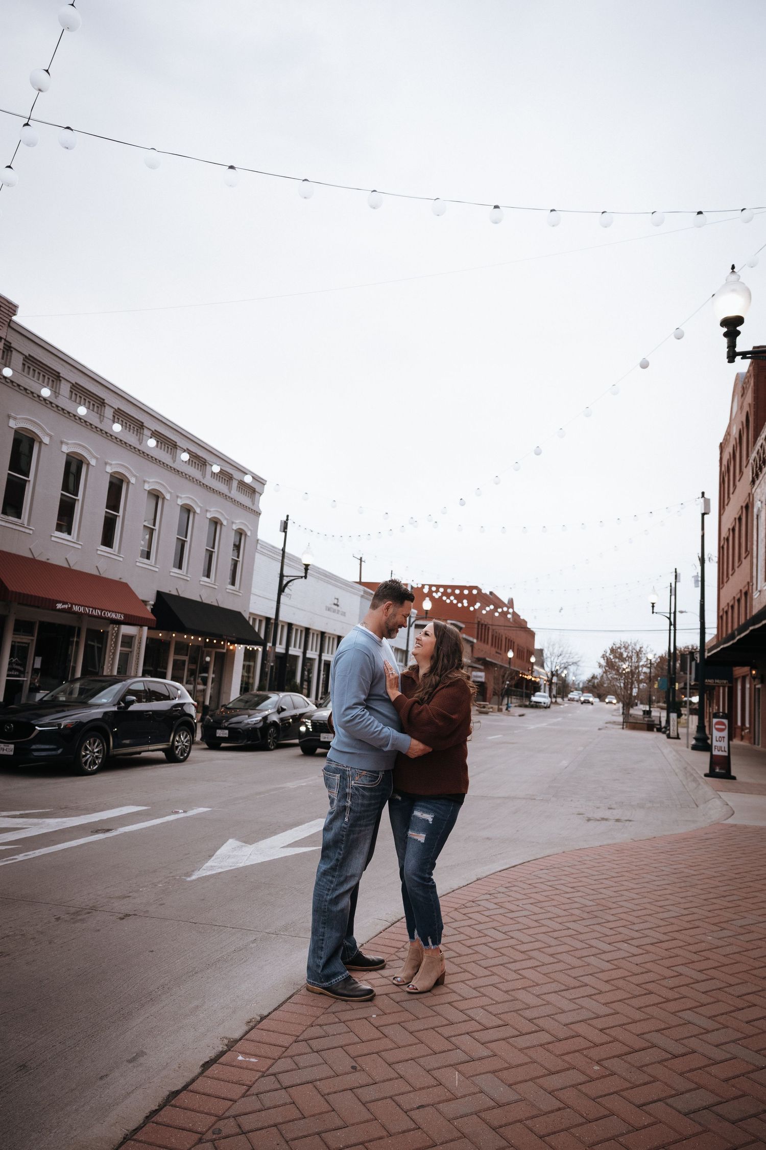 Engagement Shoot in Downtown Mckinney, TX
