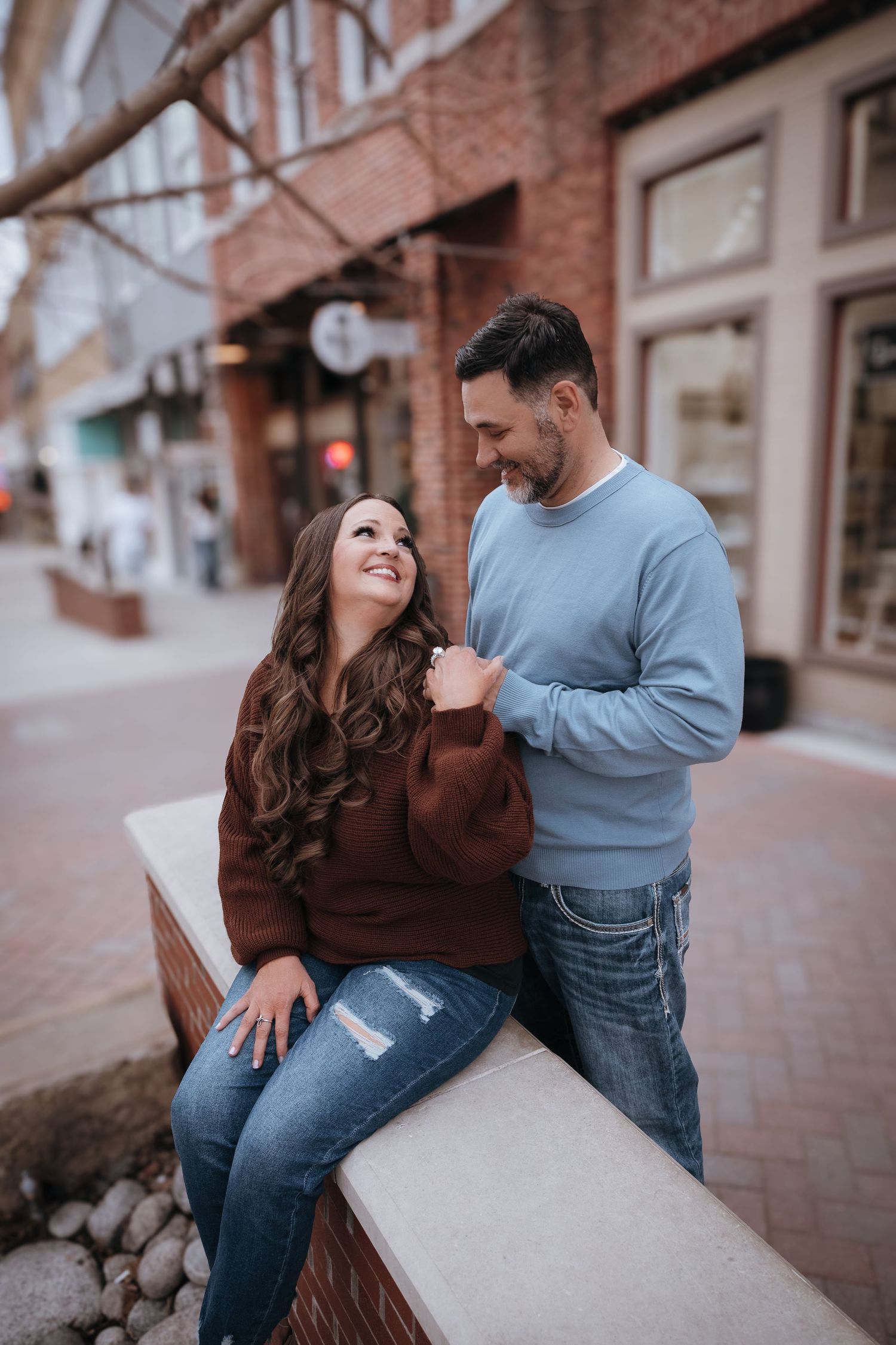 Engagement Shoot in Downtown Mckinney, TX