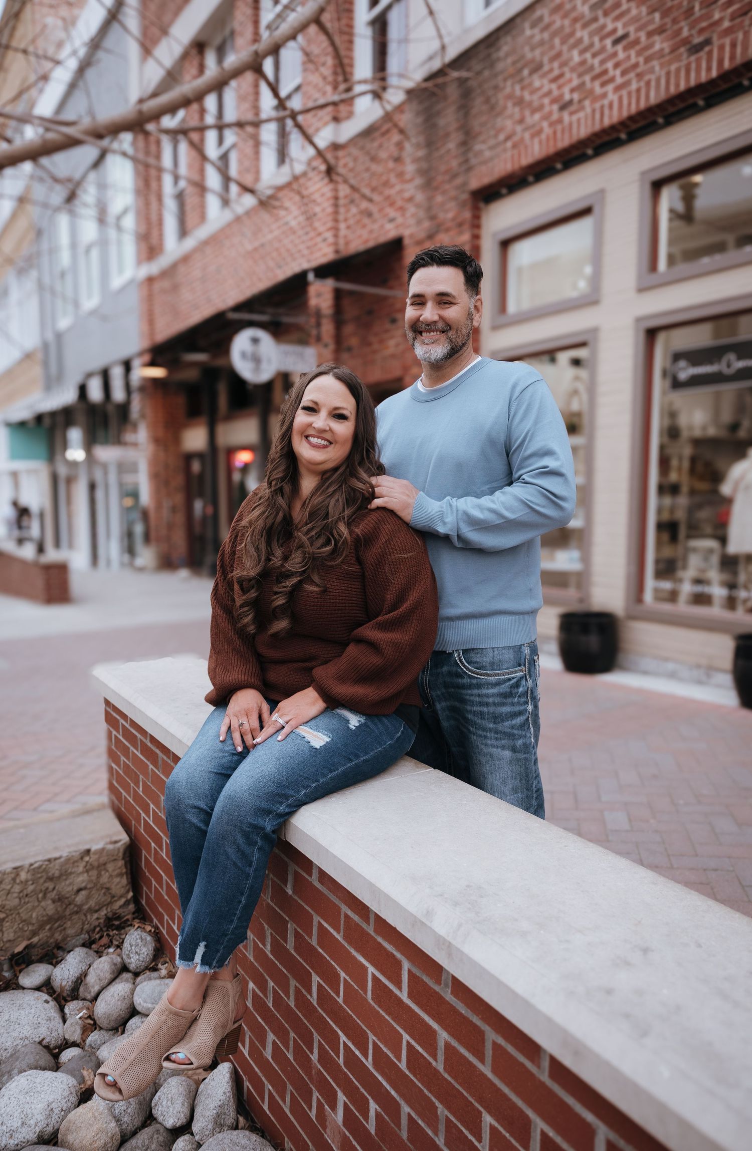 Engagement Shoot in Downtown Mckinney, TX