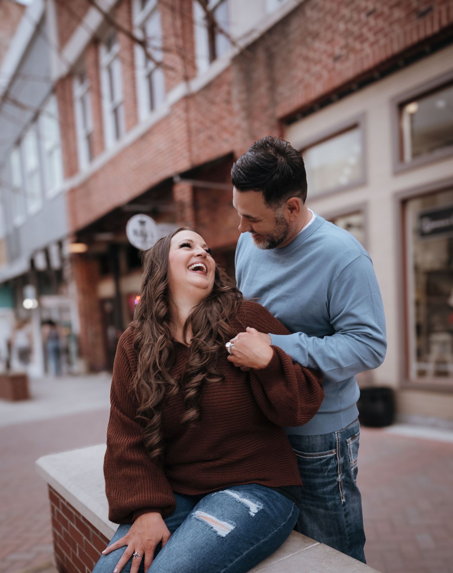 Engagement Shoot in Downtown Mckinney, TX