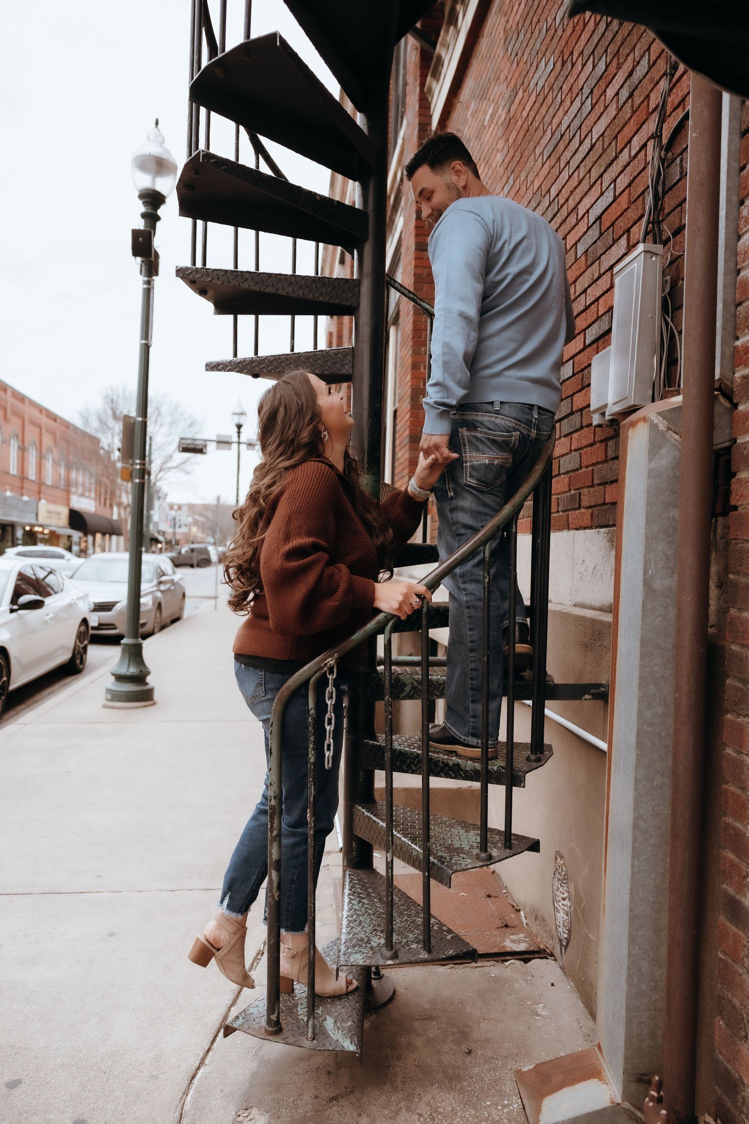 Engagement Shoot in Downtown Mckinney, TX