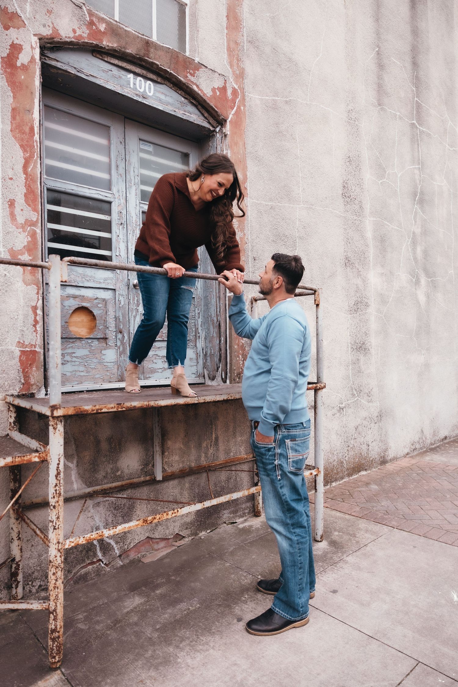 Engagement Shoot in Downtown Mckinney, TX