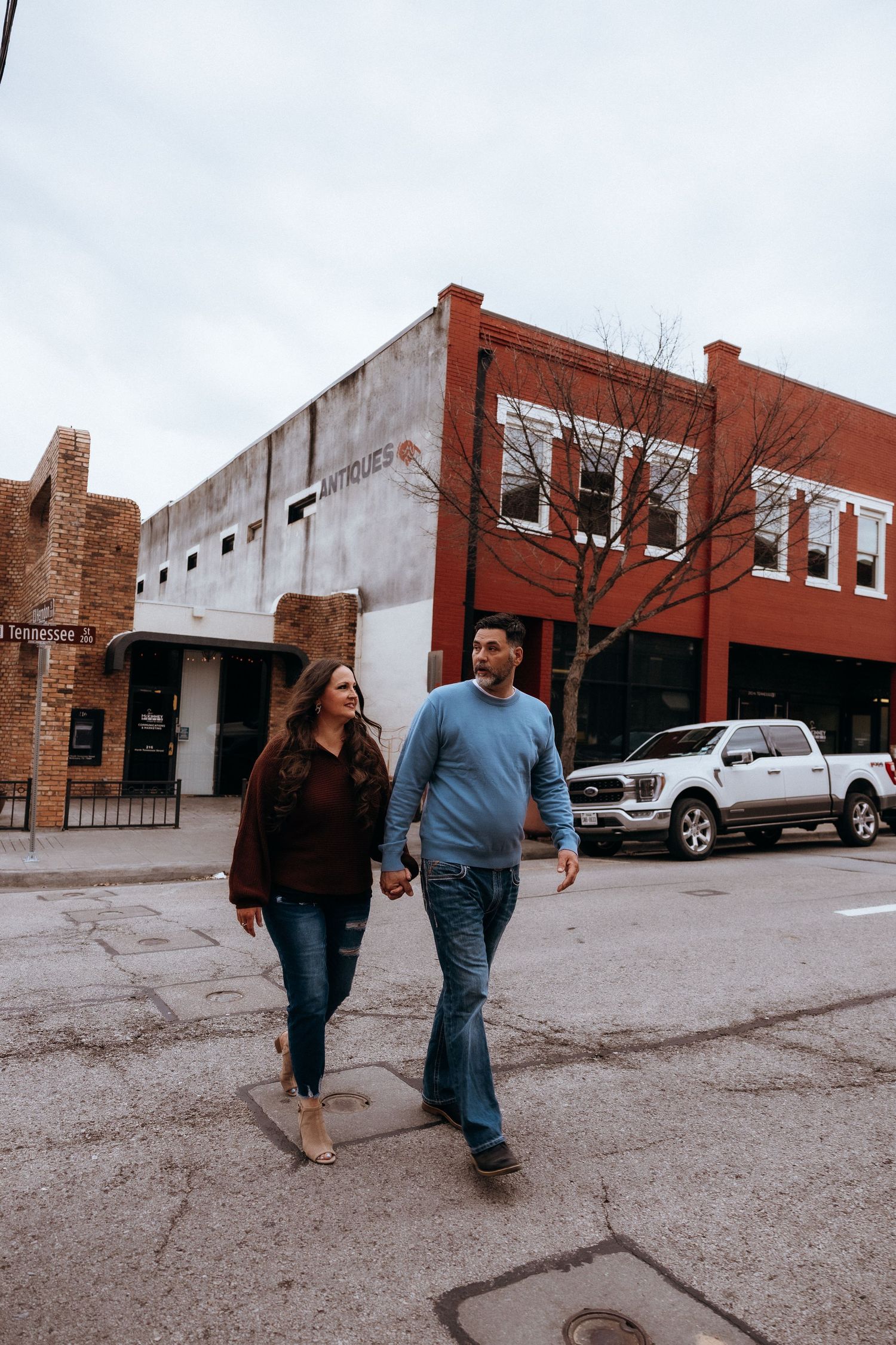 Engagement Shoot in Downtown Mckinney, TX