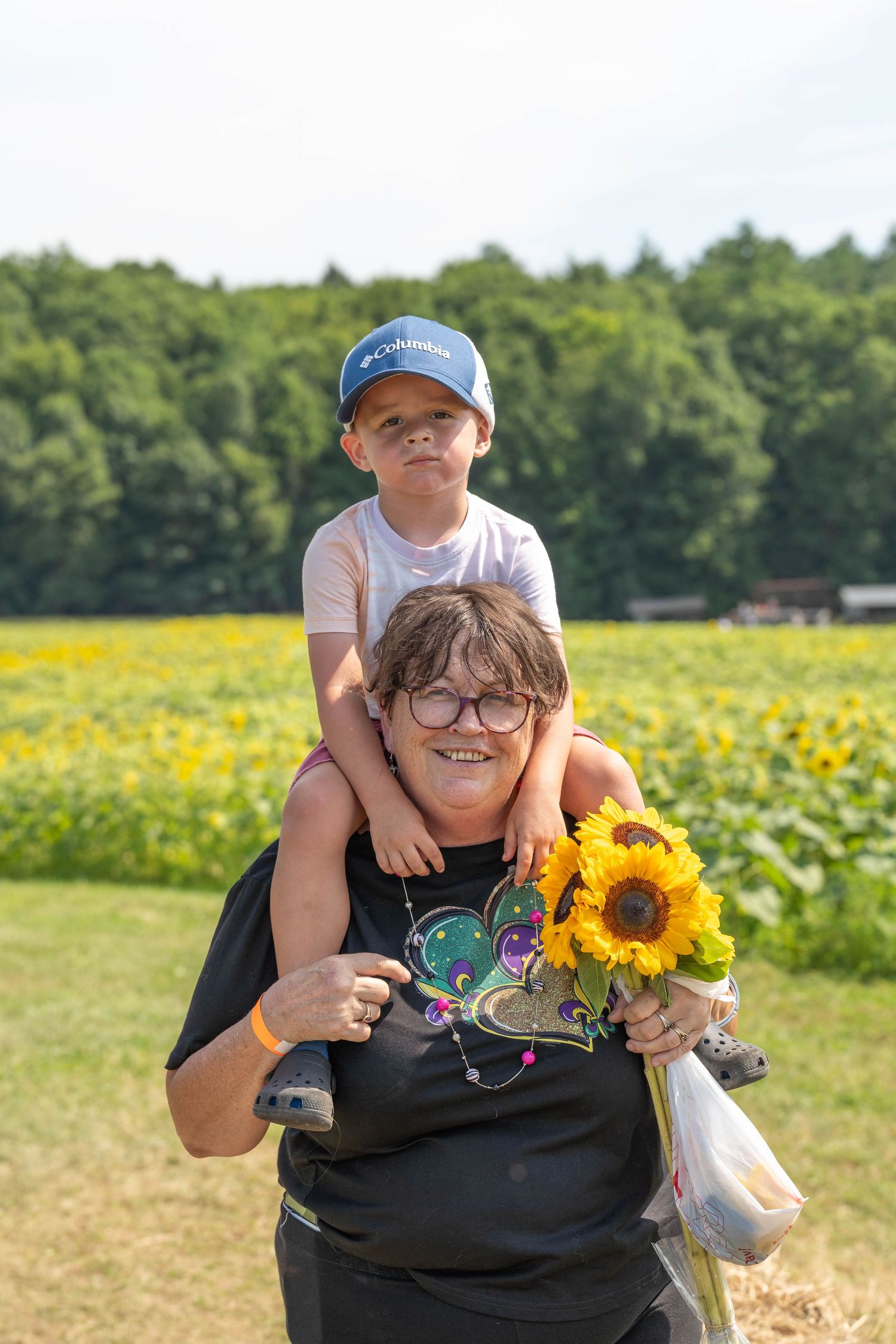 sunflower portrait