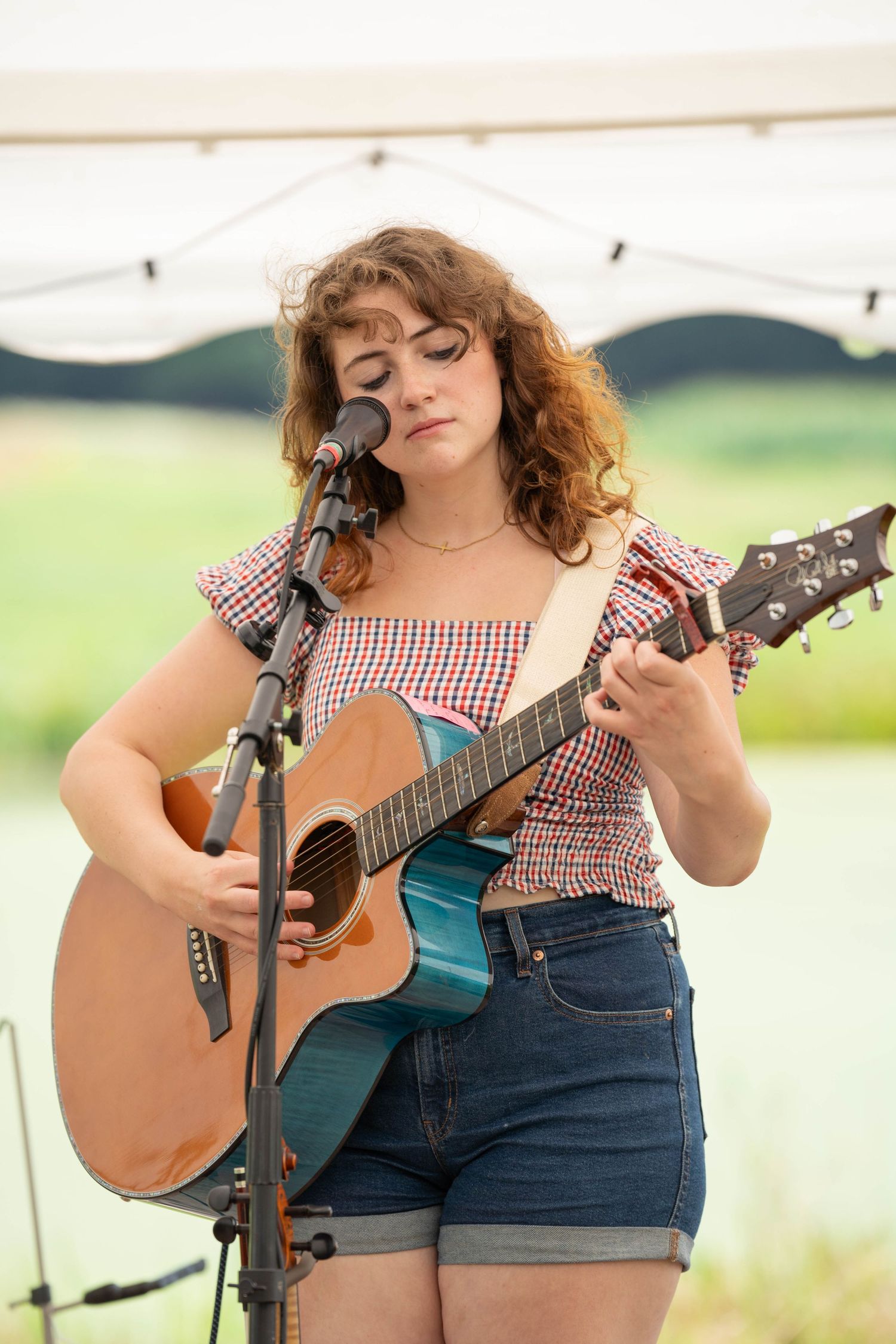 singer with guitar