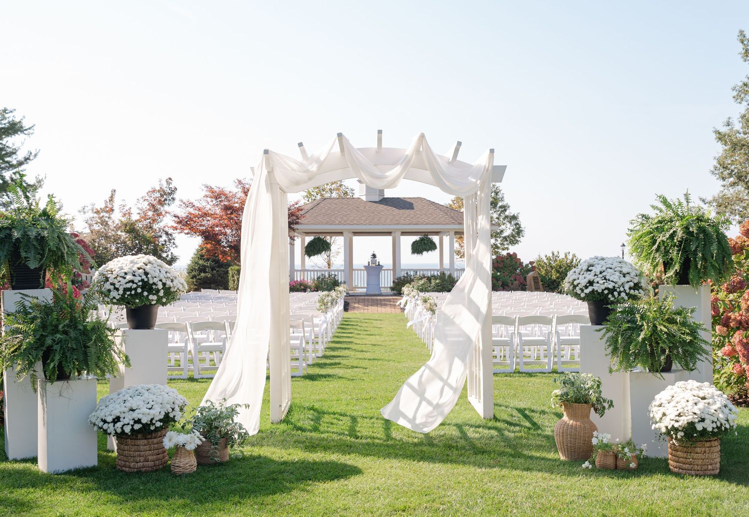 detail photo of wedding ceremony location