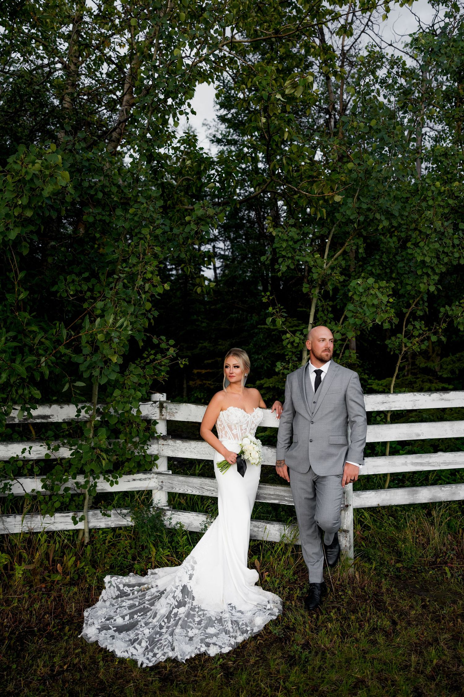 Bride and groom at their Grand Prairie wedding, captured by a professional wedding photographer, showcasing romantic wedding moments.