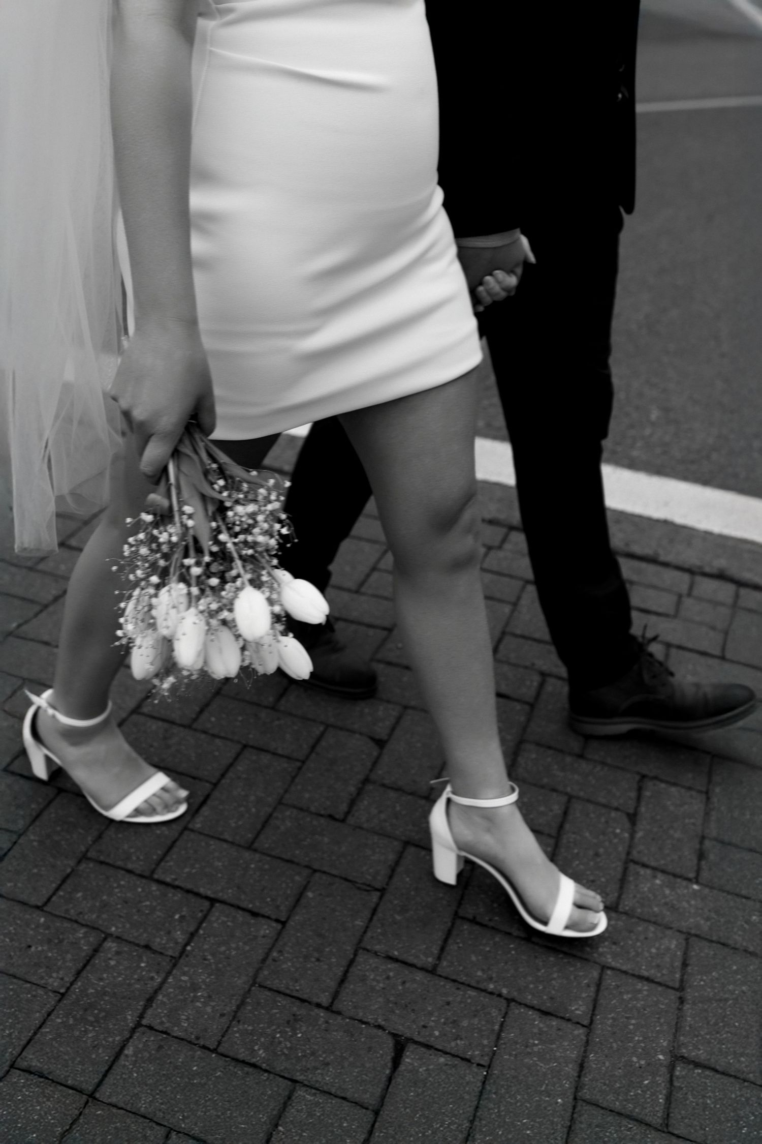 Elopement photo taken downtown Kamloops BC.