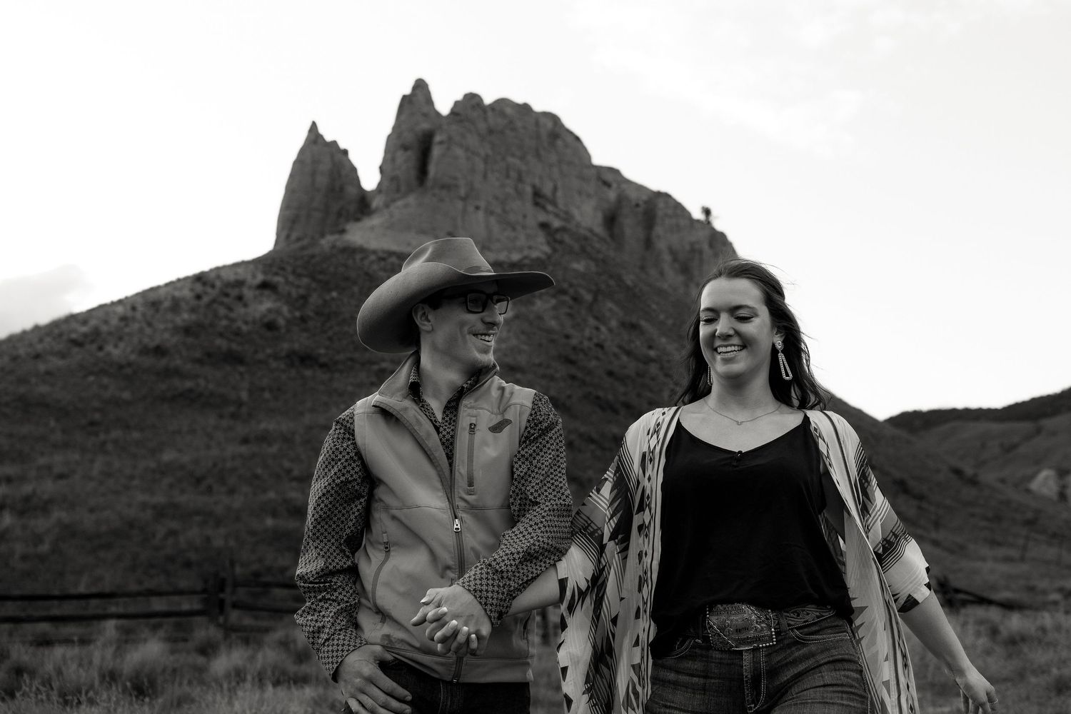 Engagement photo taken at Hoodoo Valley on Shuswap Road in Kamloops BC.