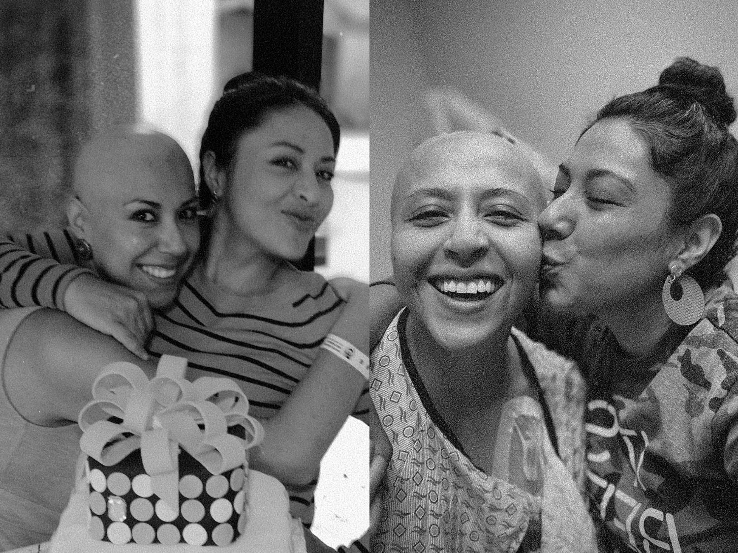 A series of black and white photos showing couples sharing affectionate moments together.