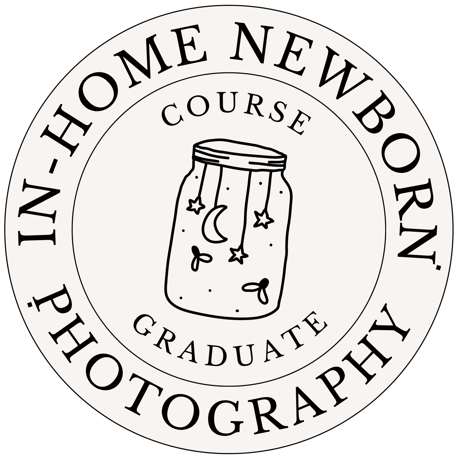 in-home newborn photography graduate badge from we are memory catchers