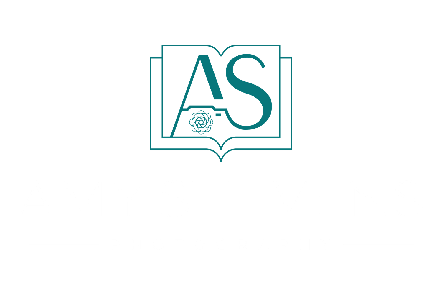Three logo designs featuring the letters AC and AS in blue and gray colors with geometric shapes and borders.
