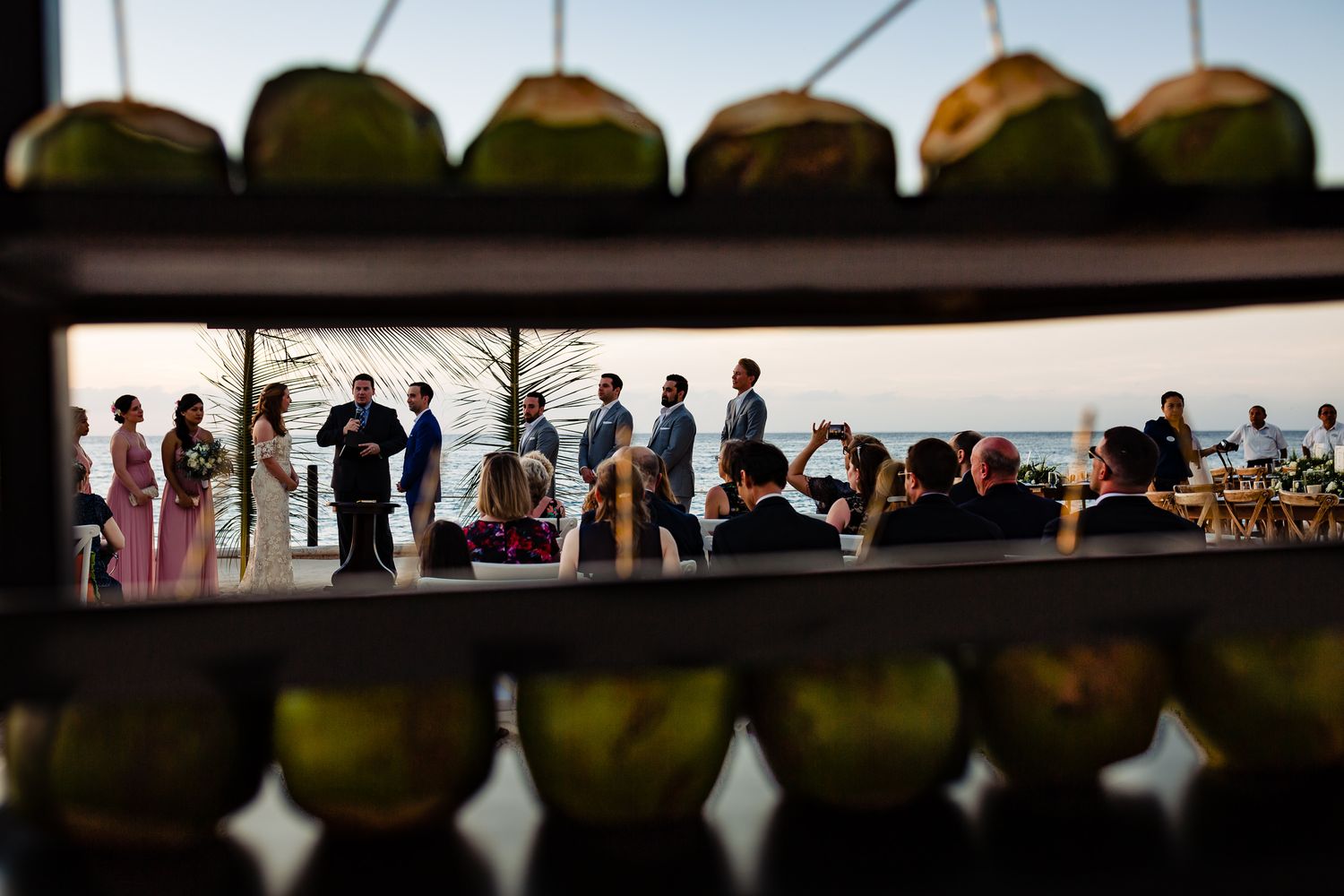 destination wedding ceremony in cozumel Mexico – artistic wedding photographer Alan Fresnel.