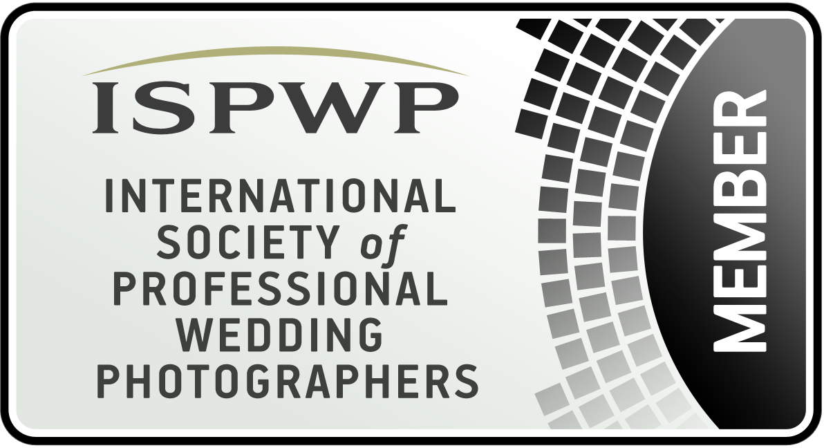 ISPWP International Society of Professional Wedding Photographers member badge logo.