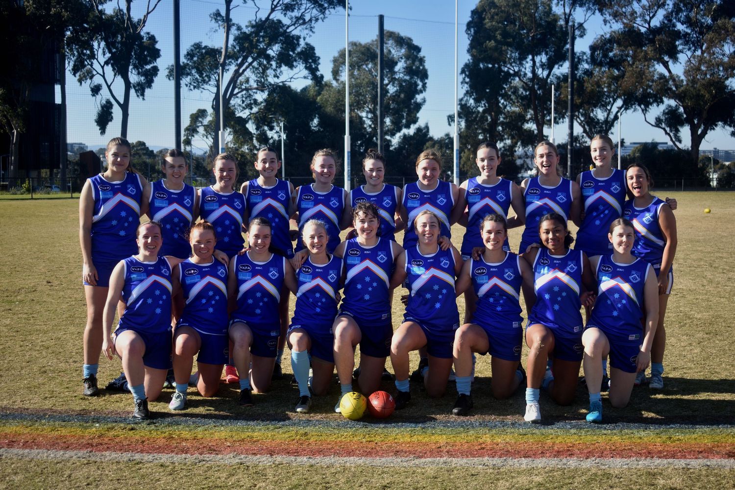 Group photo before the match - sports photography