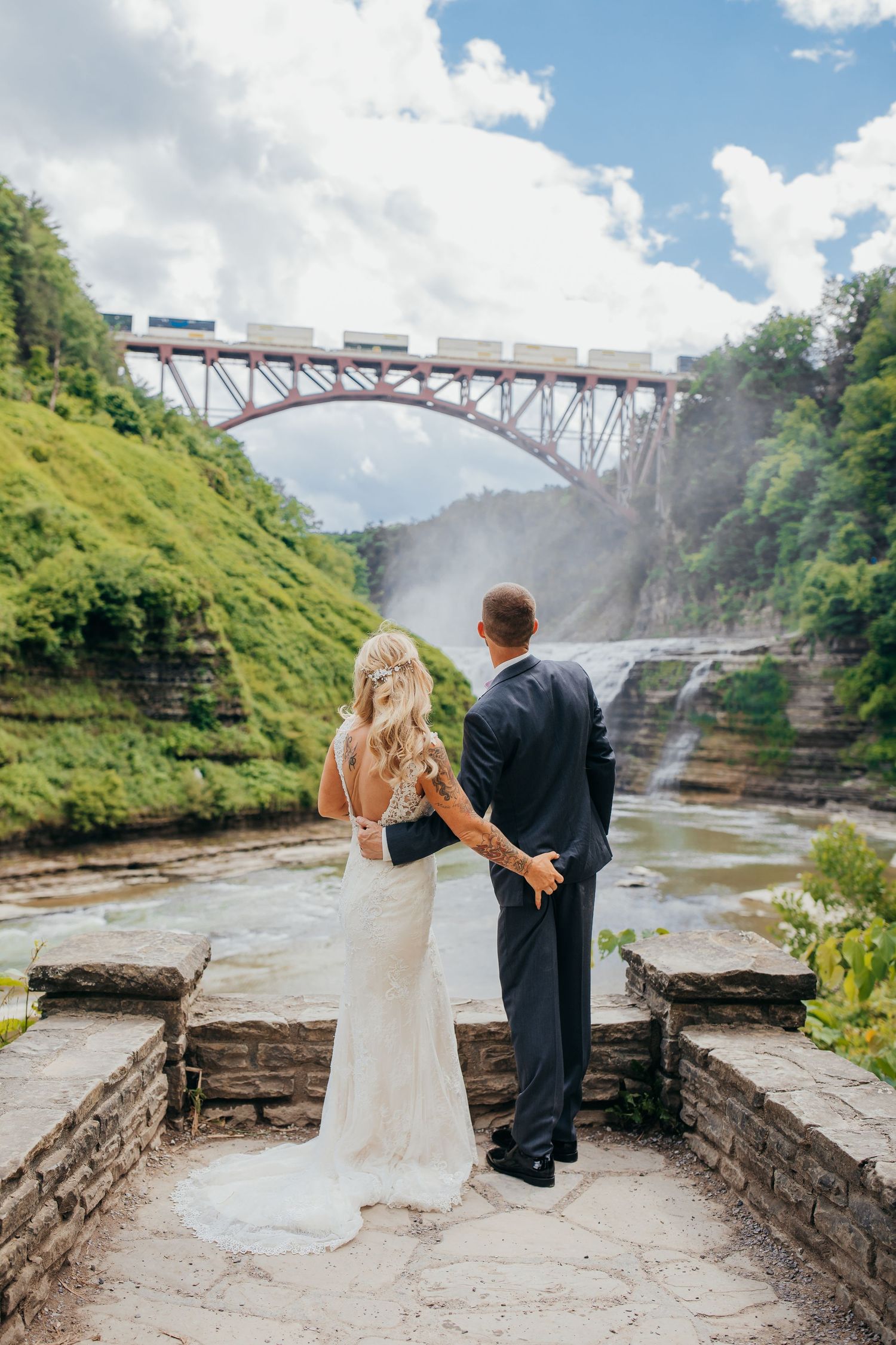 Photos of Kerry and Joel's Letchworth State Park micro-wedding