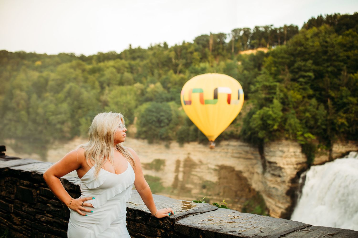 Senior girl photos at Letchworth State Park in Castile, NY