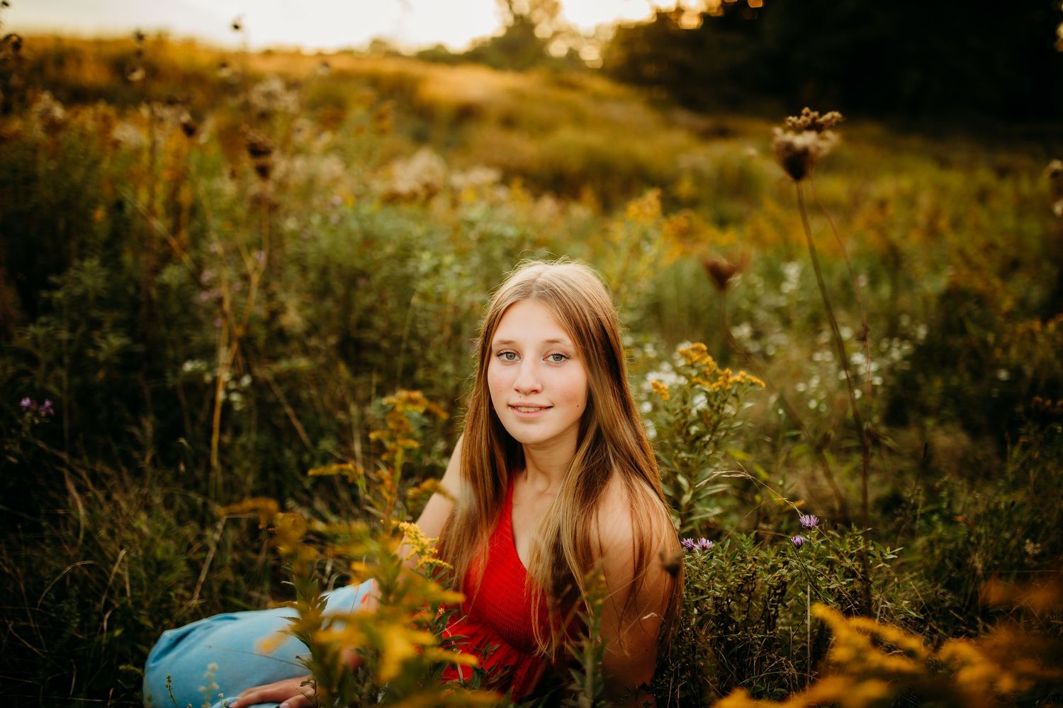 Senior photos in East Aurora, NY at Knox Farm