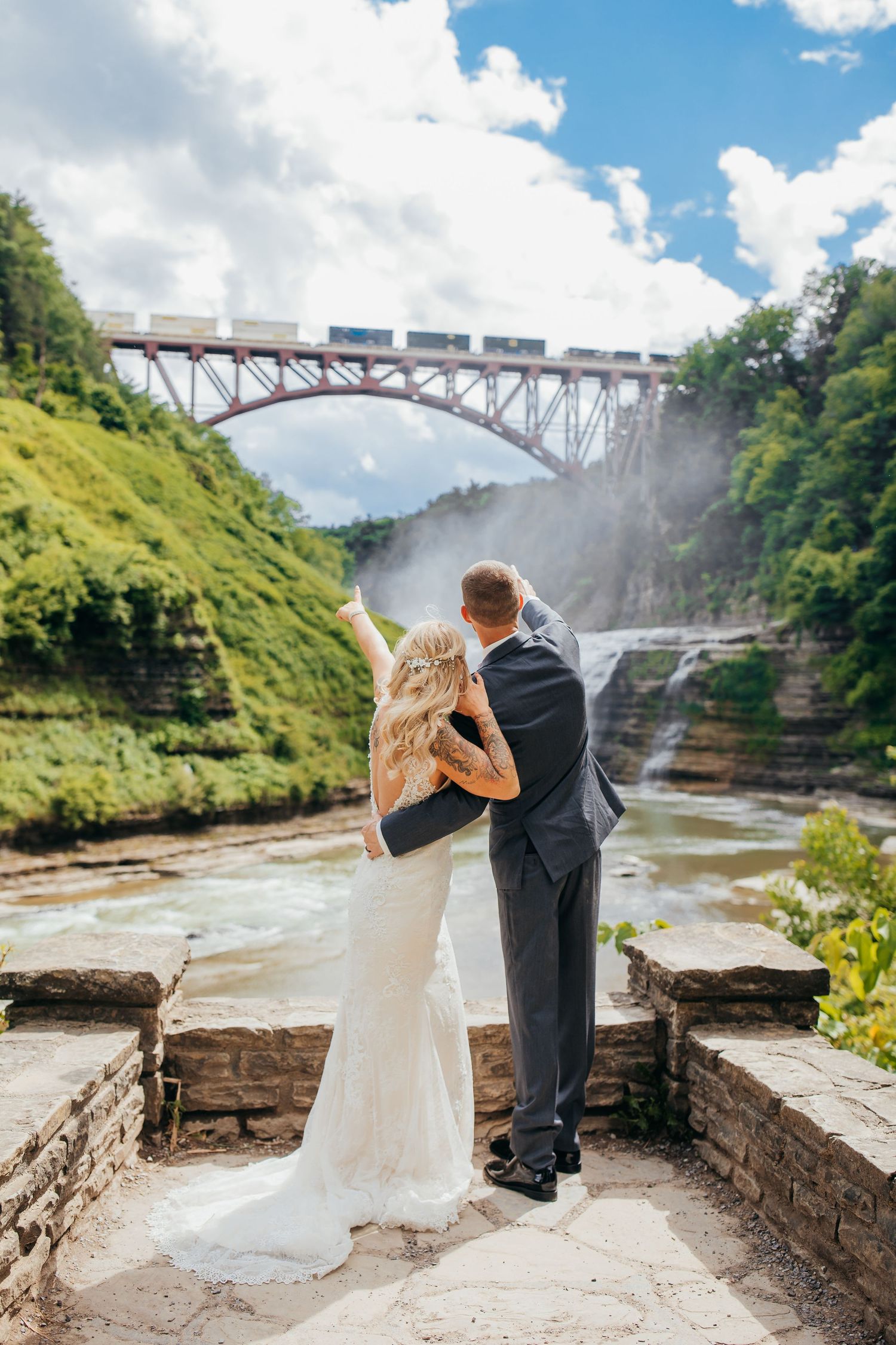 Photos of Kerry and Joel's Letchworth State Park micro-wedding