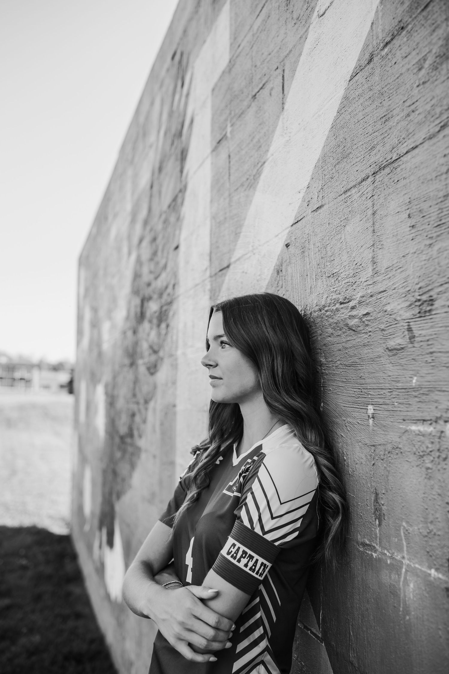 Senior girl sports photos in Kendall, NY