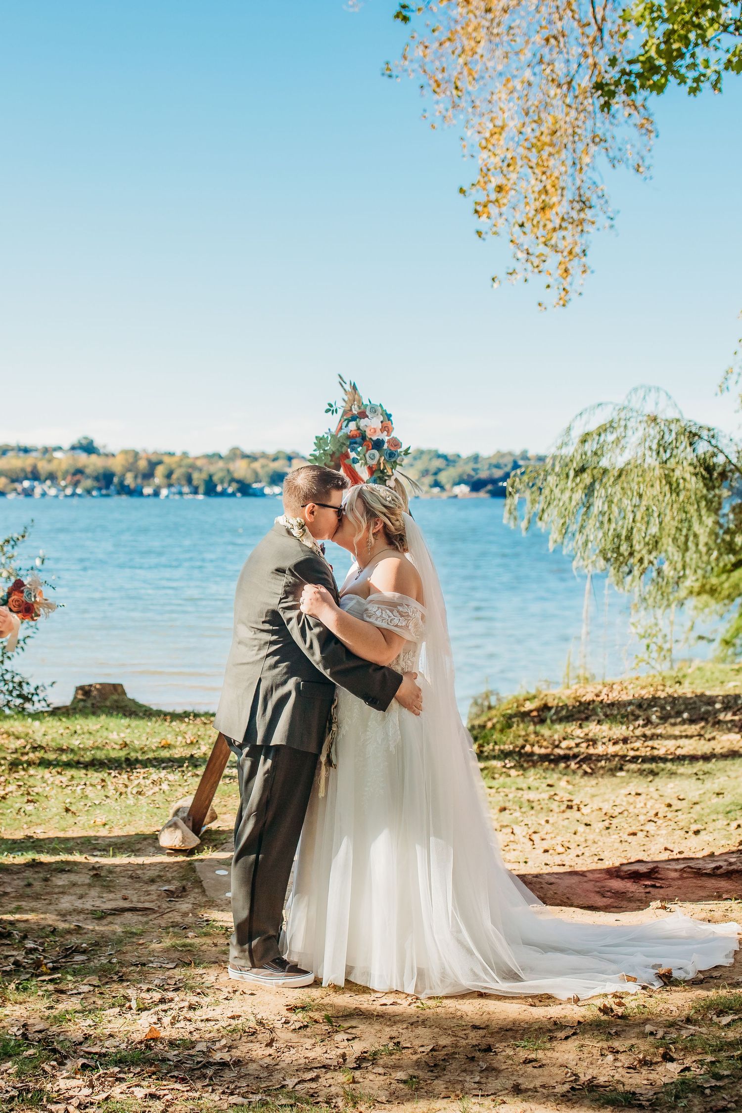 Cindy and Ashley's first kiss as wives