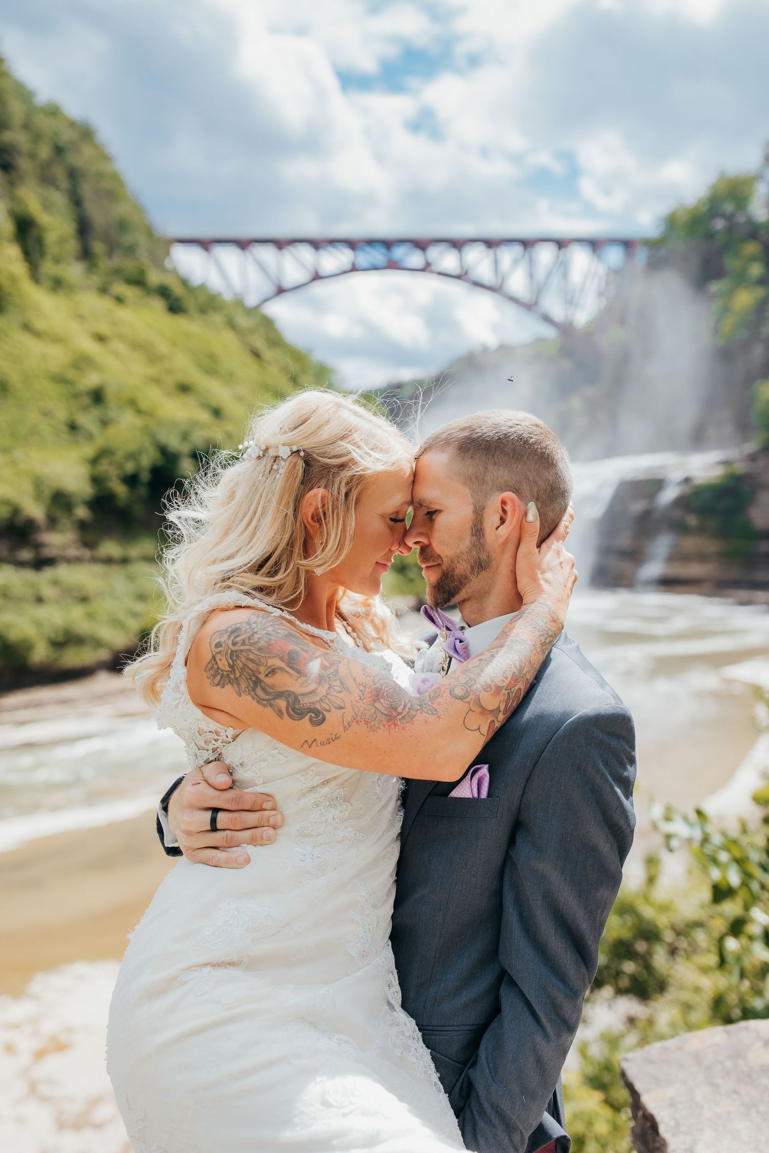 Photos of Kerry and Joel's Letchworth State Park micro-wedding