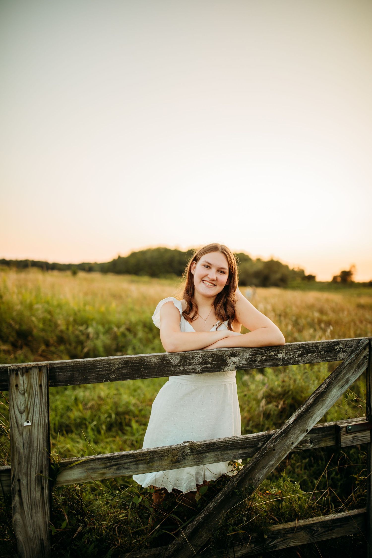 Senior photos in East Aurora, NY at Knox Farm