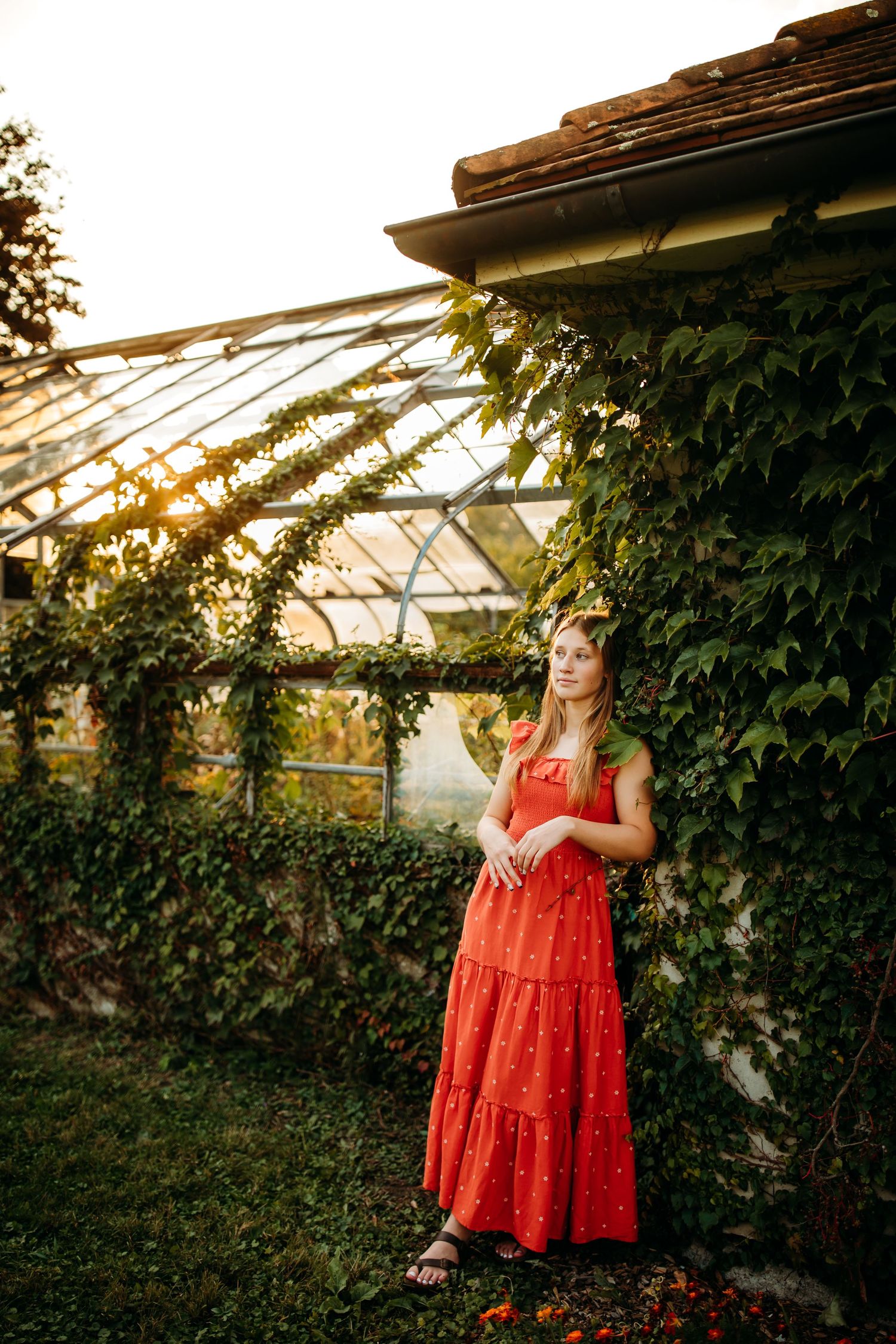 Senior photos in East Aurora, NY at Knox Farm