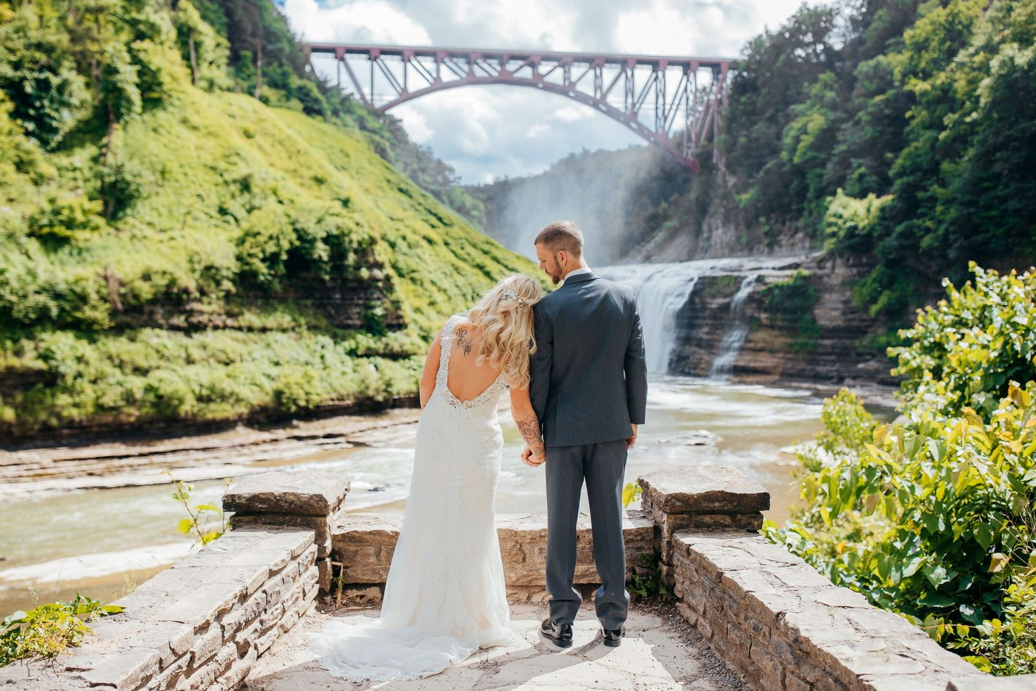 Photos of Kerry and Joel's Letchworth State Park micro-wedding