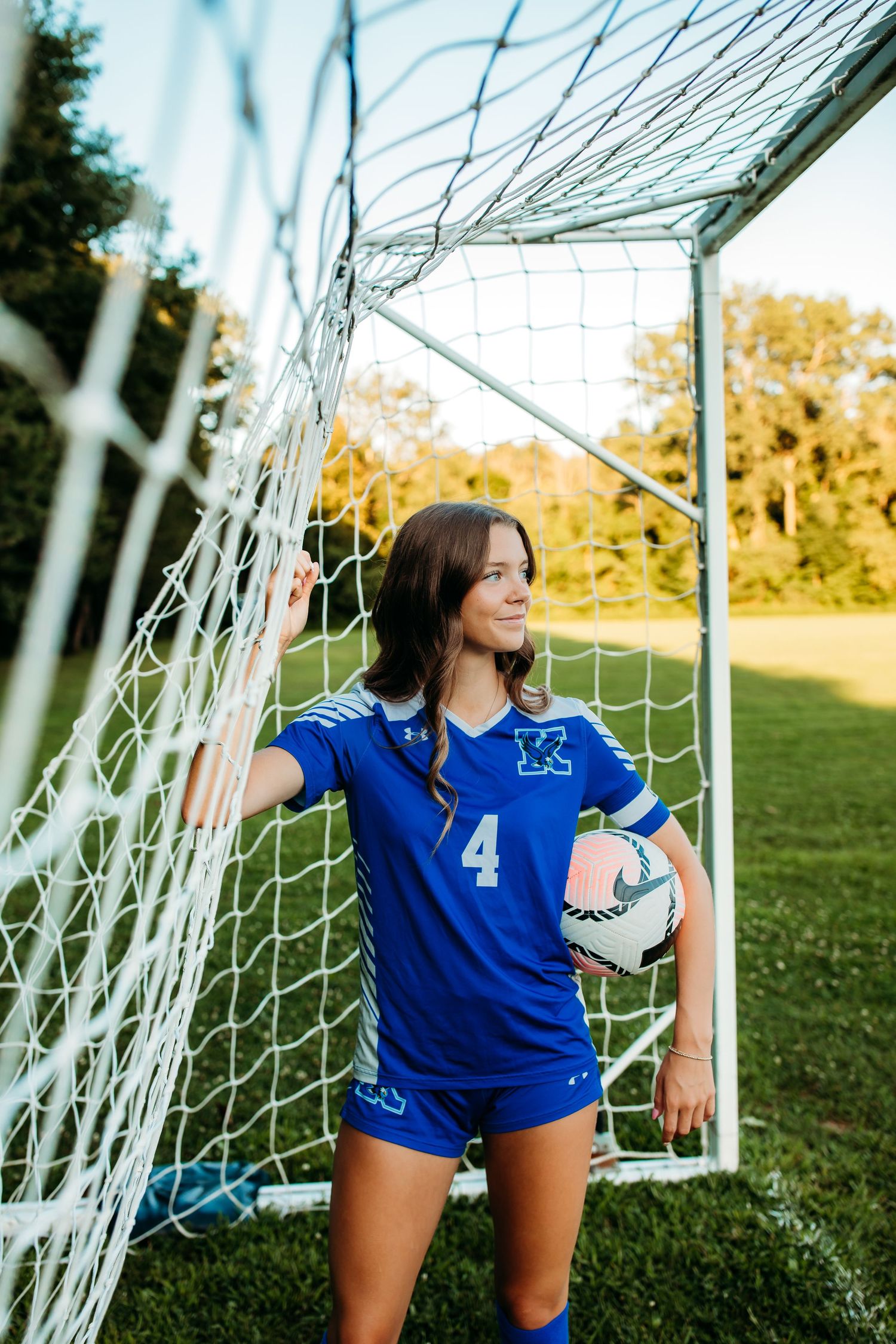 Senior girl sports photos in Kendall, NY