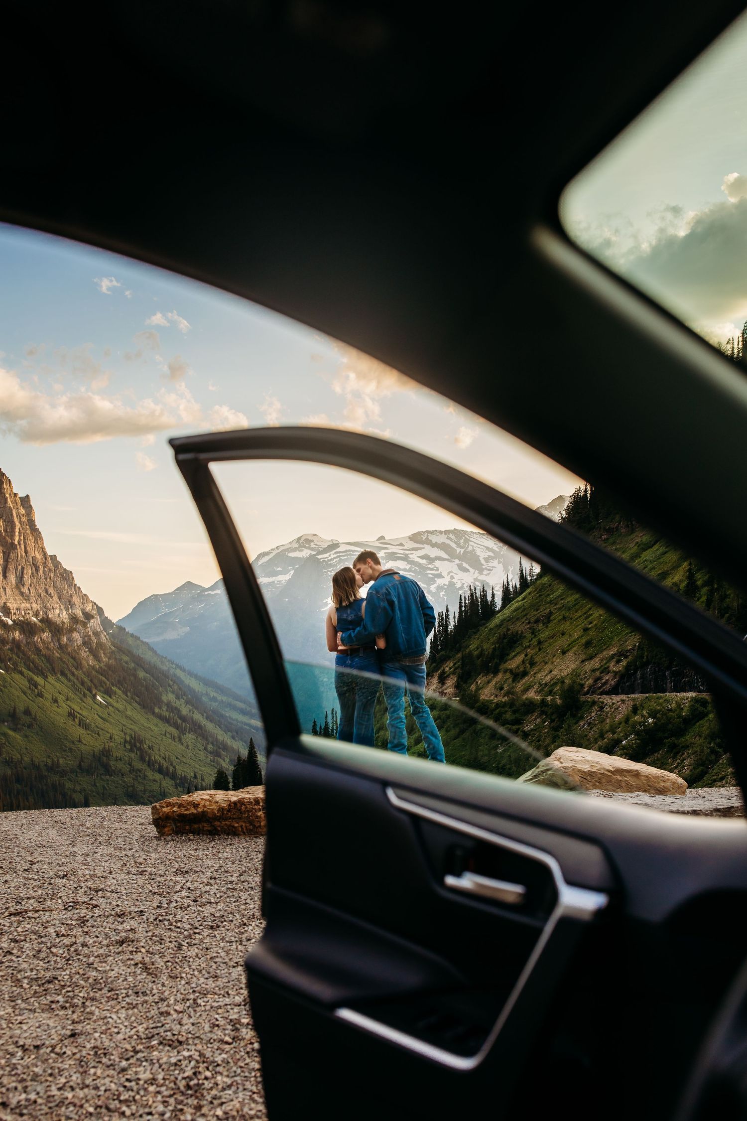 Our couples photos on Going To The Sun Road
