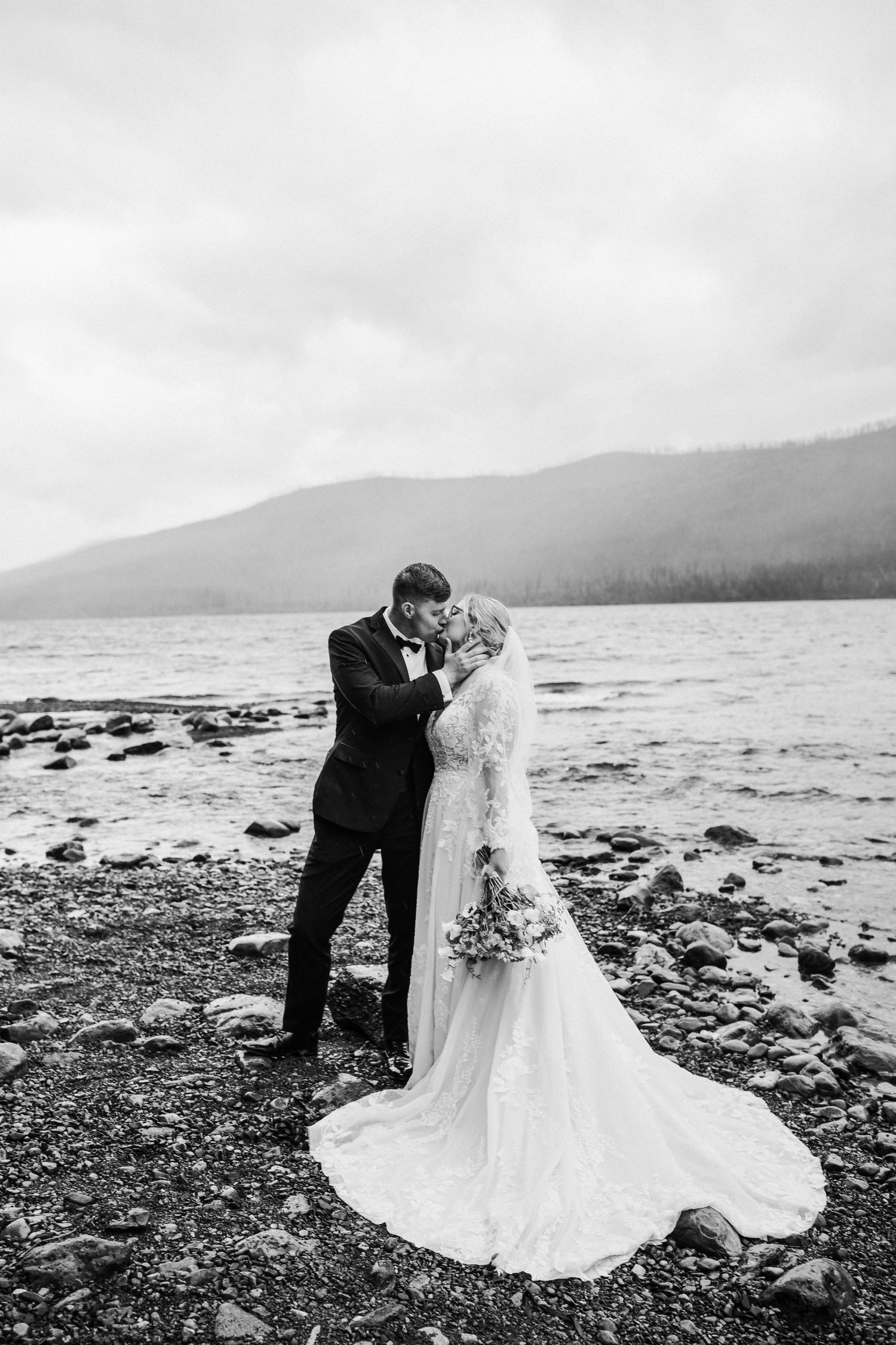 Autumn and Robin's Kalispell MT Adventure Session at Lake McDonald