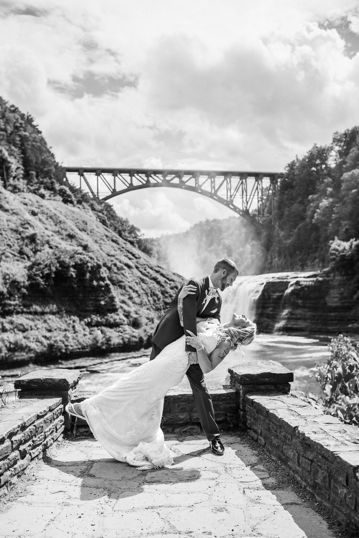 Photos of Kerry and Joel's Letchworth State Park micro-wedding