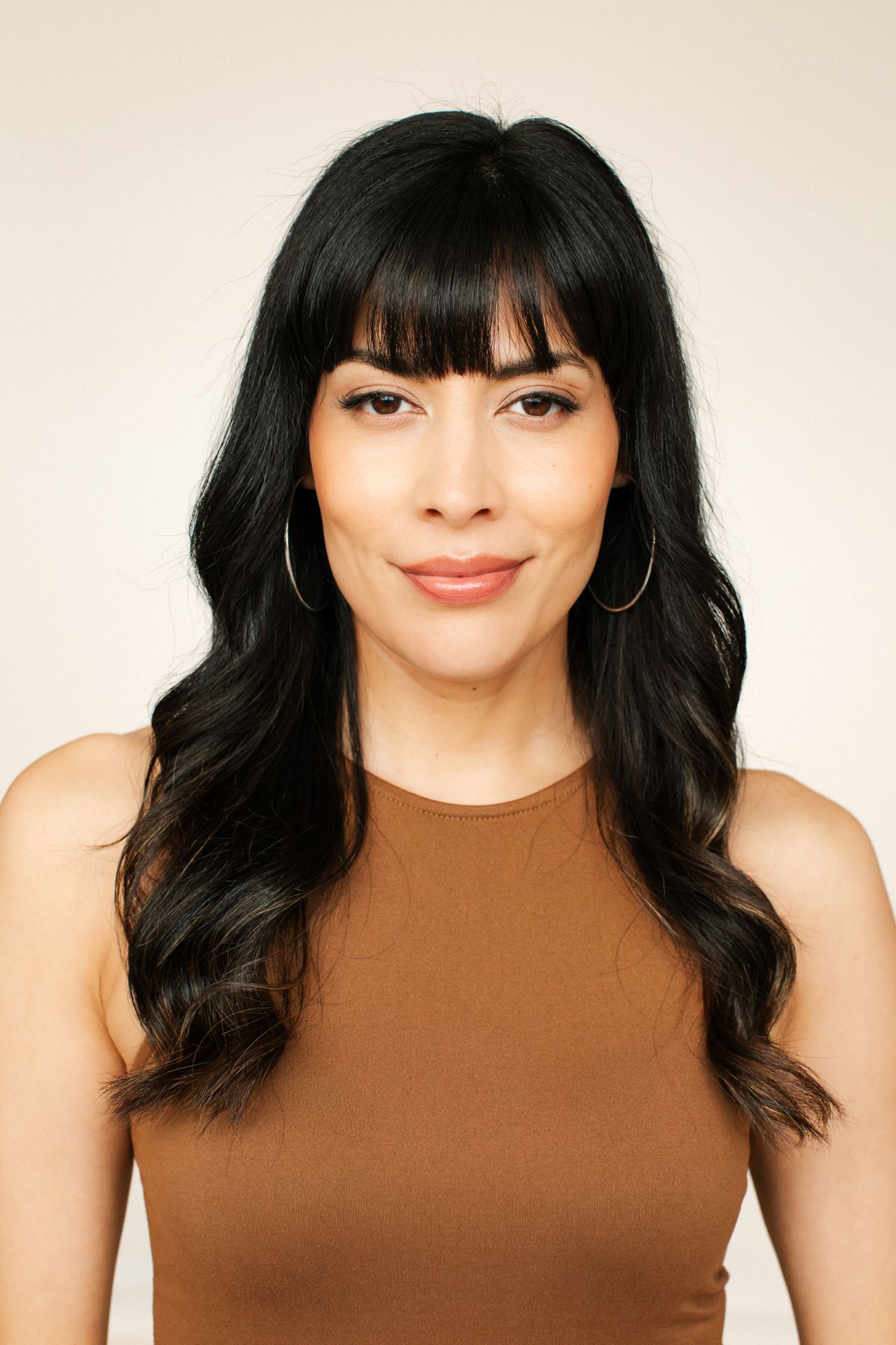 Creative Linkedin Headshot of professional, Los Angeles woman in Santa Monica studio by photographer Phia Photography.