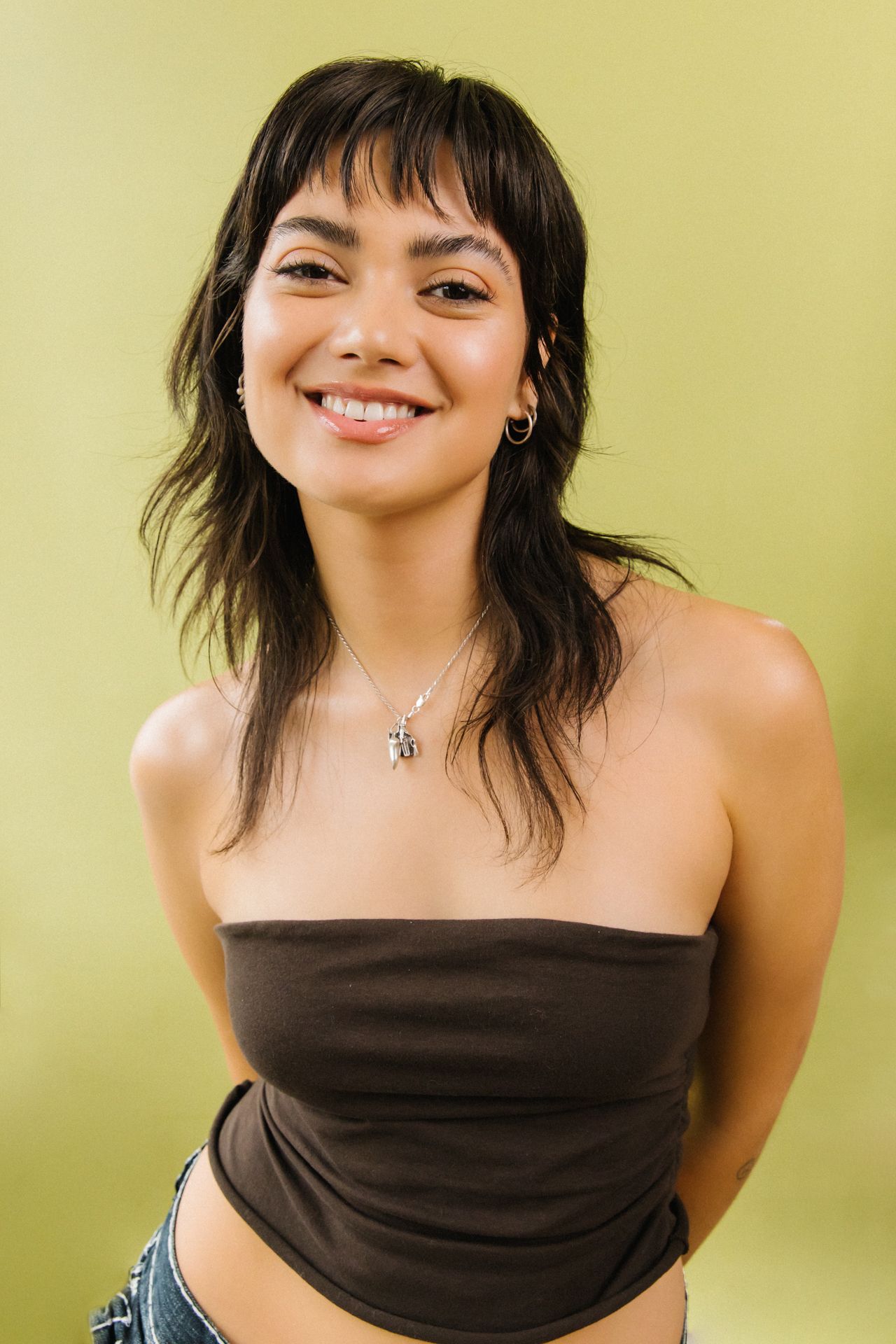 Agency model portfolio test shoot photo of woman in Santa Monica studio by Los Angeles photographer Phia Photography.