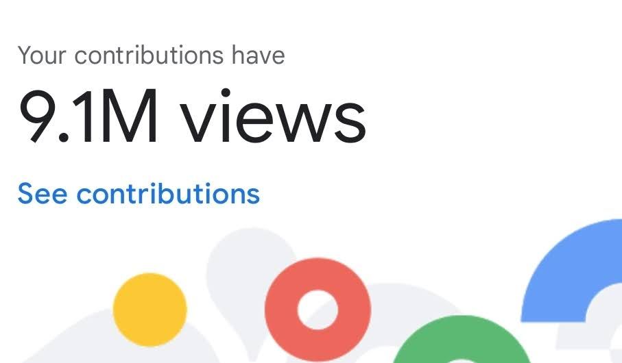 Google contributions reaching 9.1M views, showing strong content performance