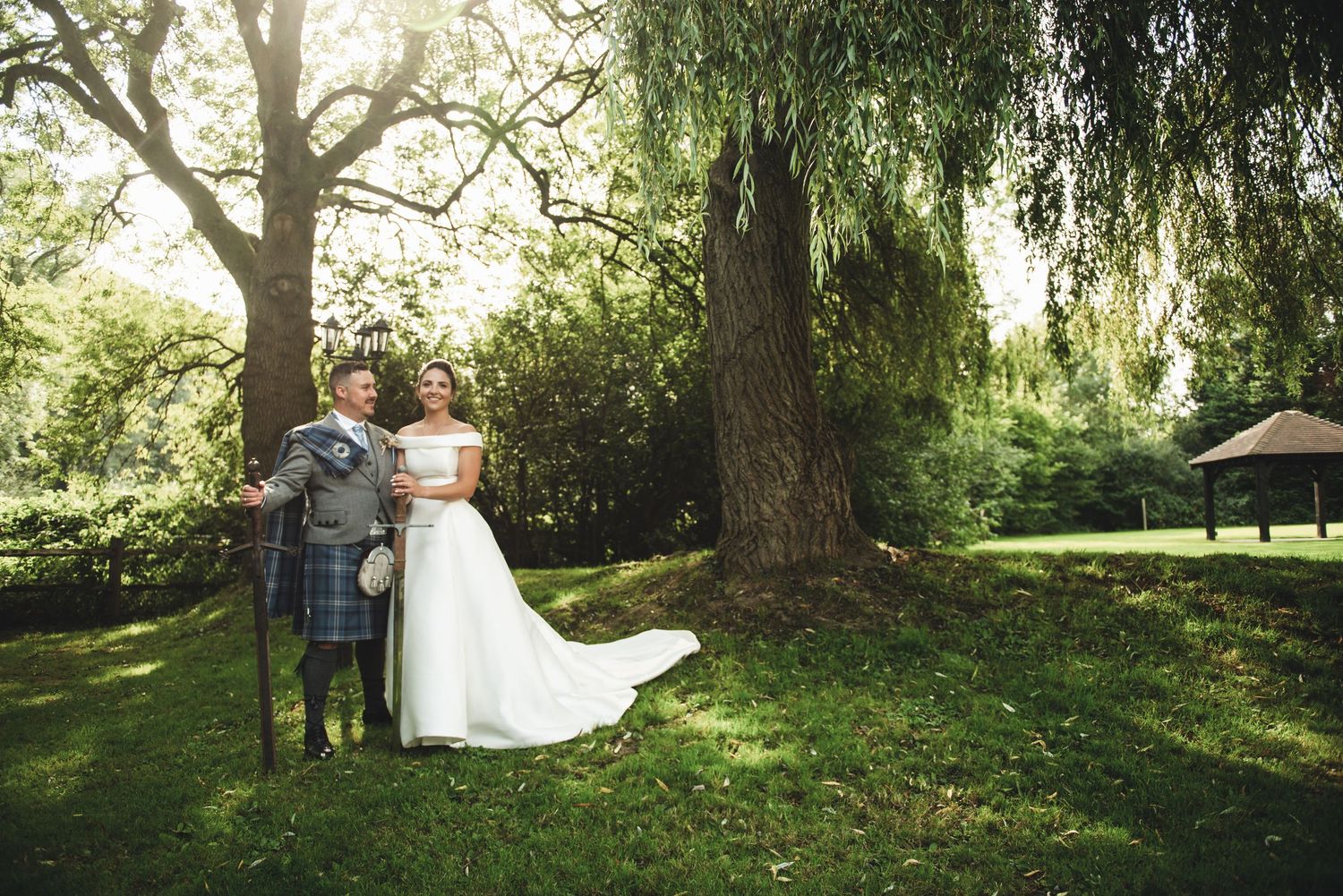 The Plough in Leigh Kent wedding venue, Bride and Groom.