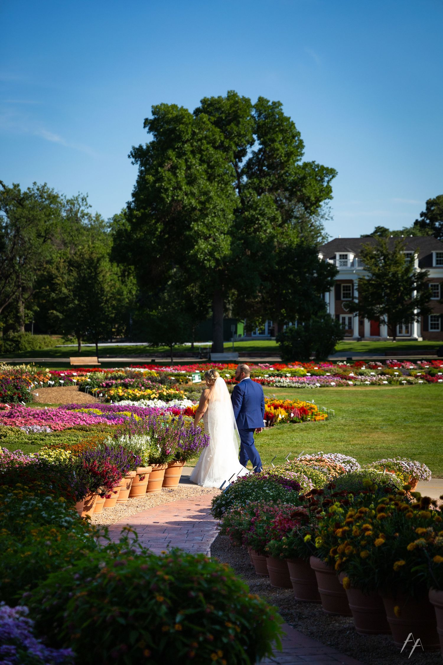 CSU Trial Gardens wedding portraits