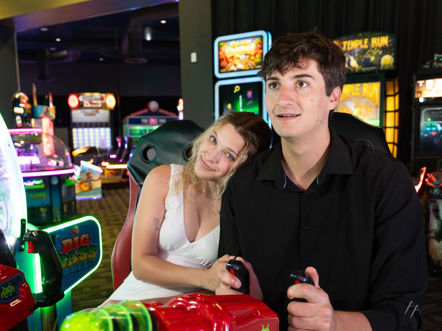 Arcade Engagement Photos