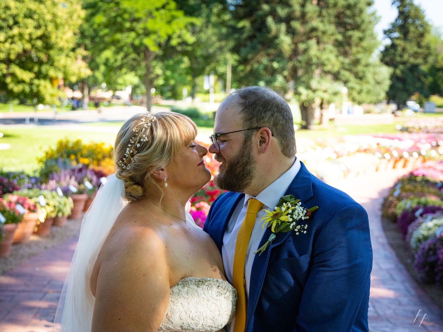 CSU Trial Gardens wedding portraits