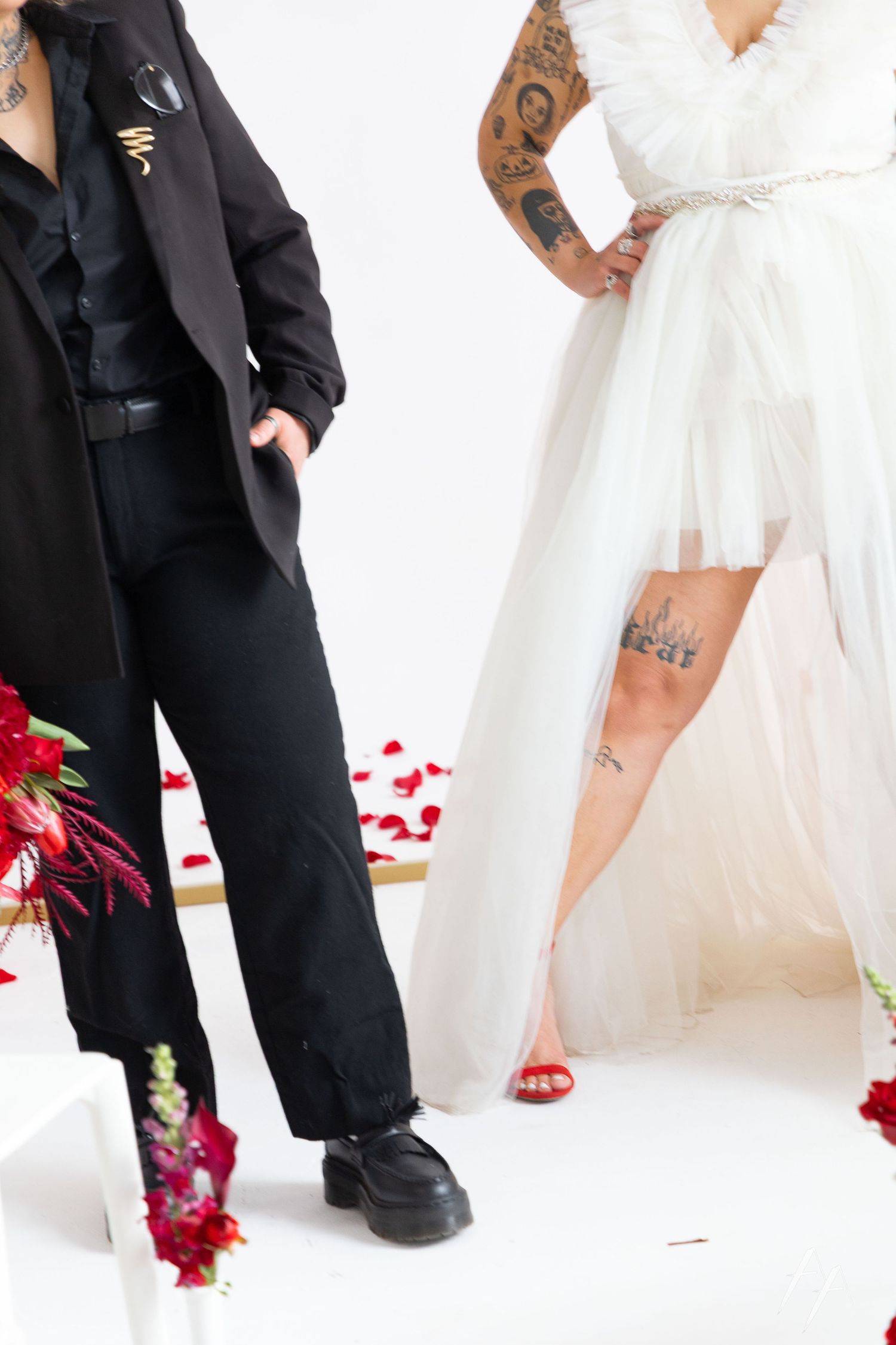 Engagement studio portraits Denver photo collective