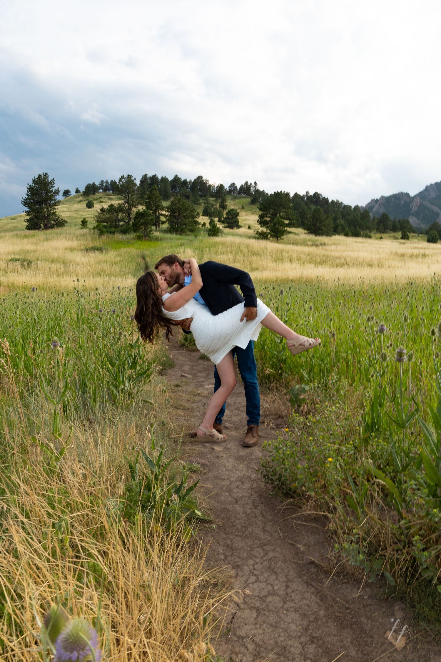 Engagement portraits NCAR Boulder