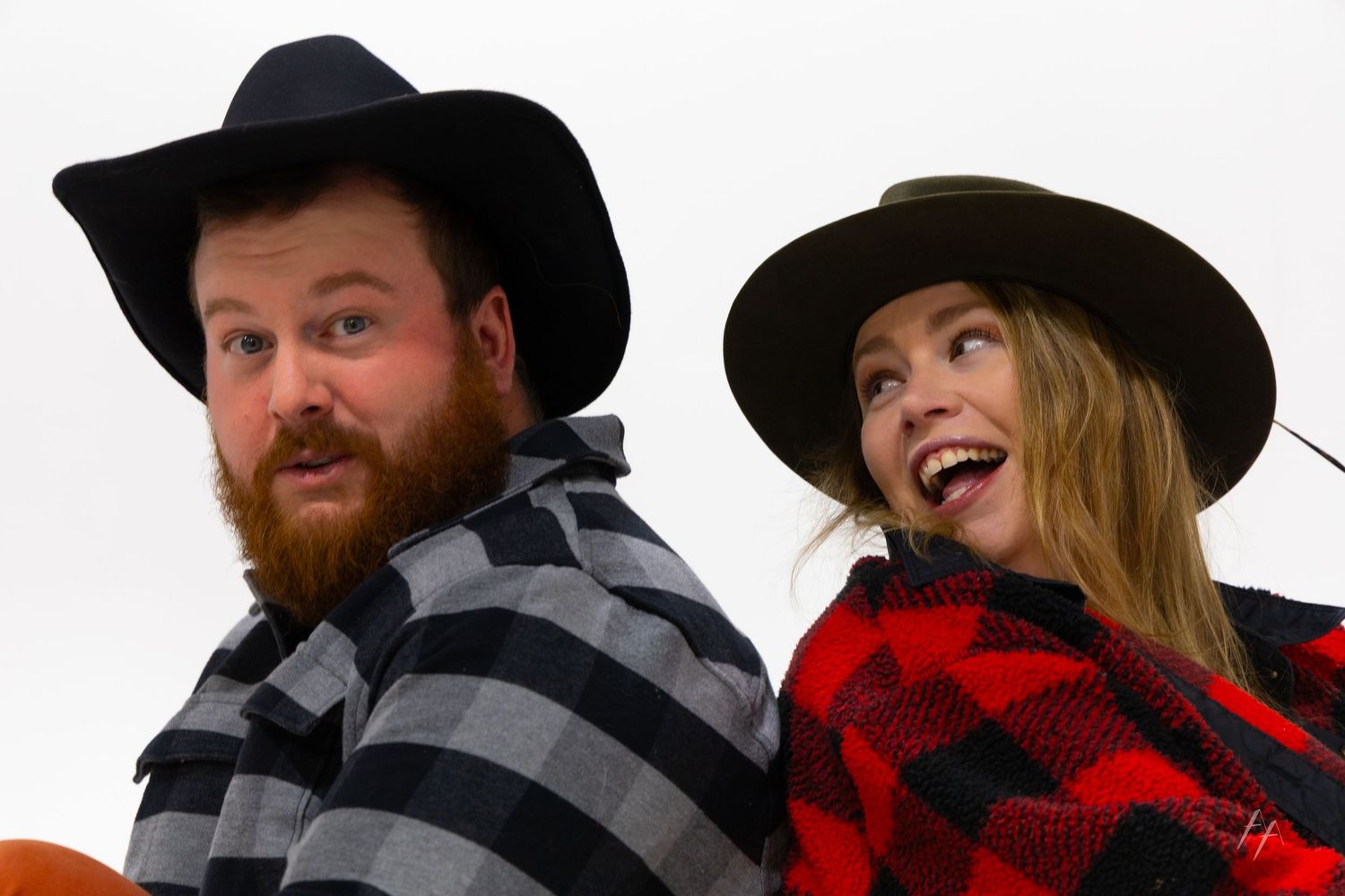Sibling studio portraits