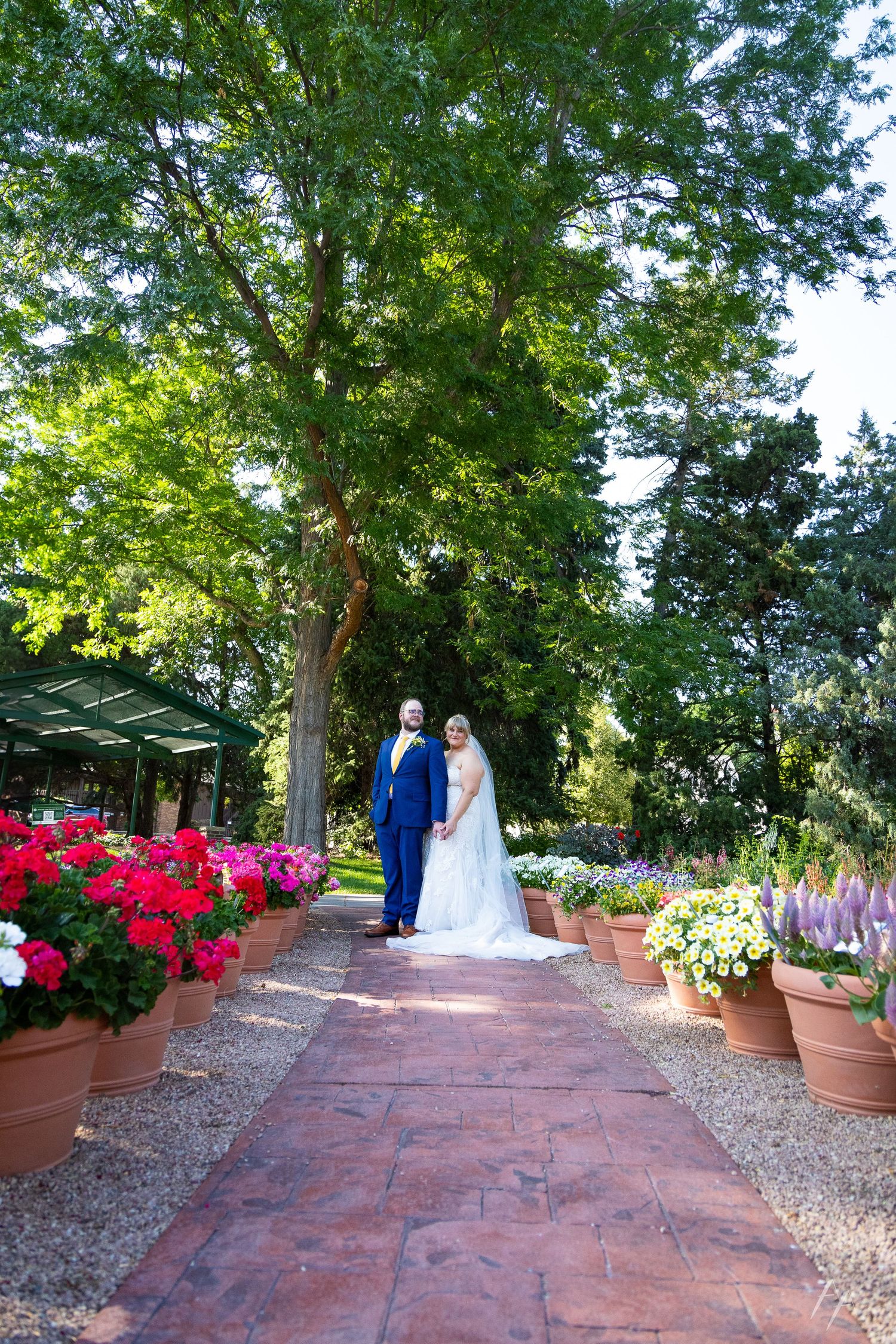 CSU Trial Gardens wedding portraits