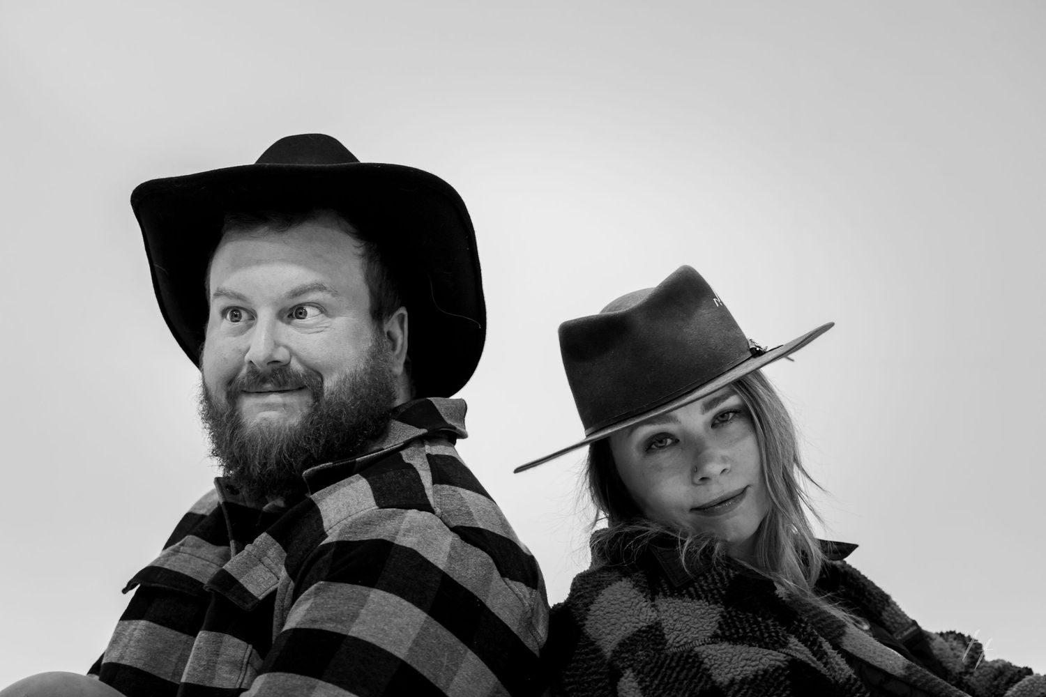 Sibling studio portraits