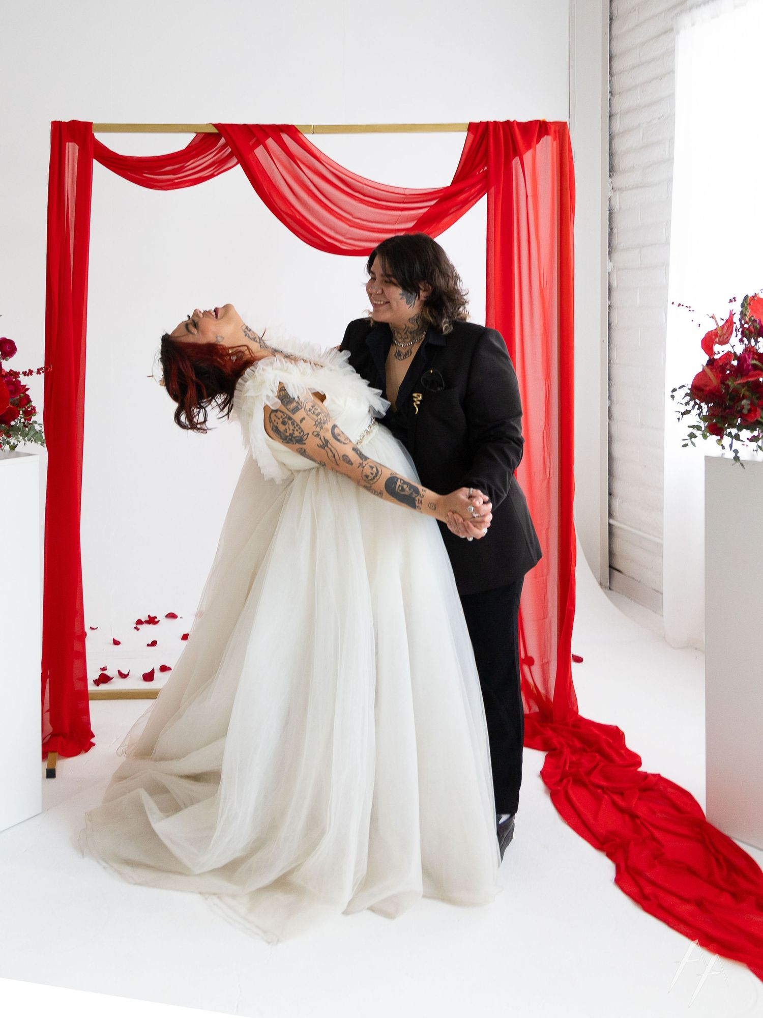 Engagement studio portraits Denver photo collective