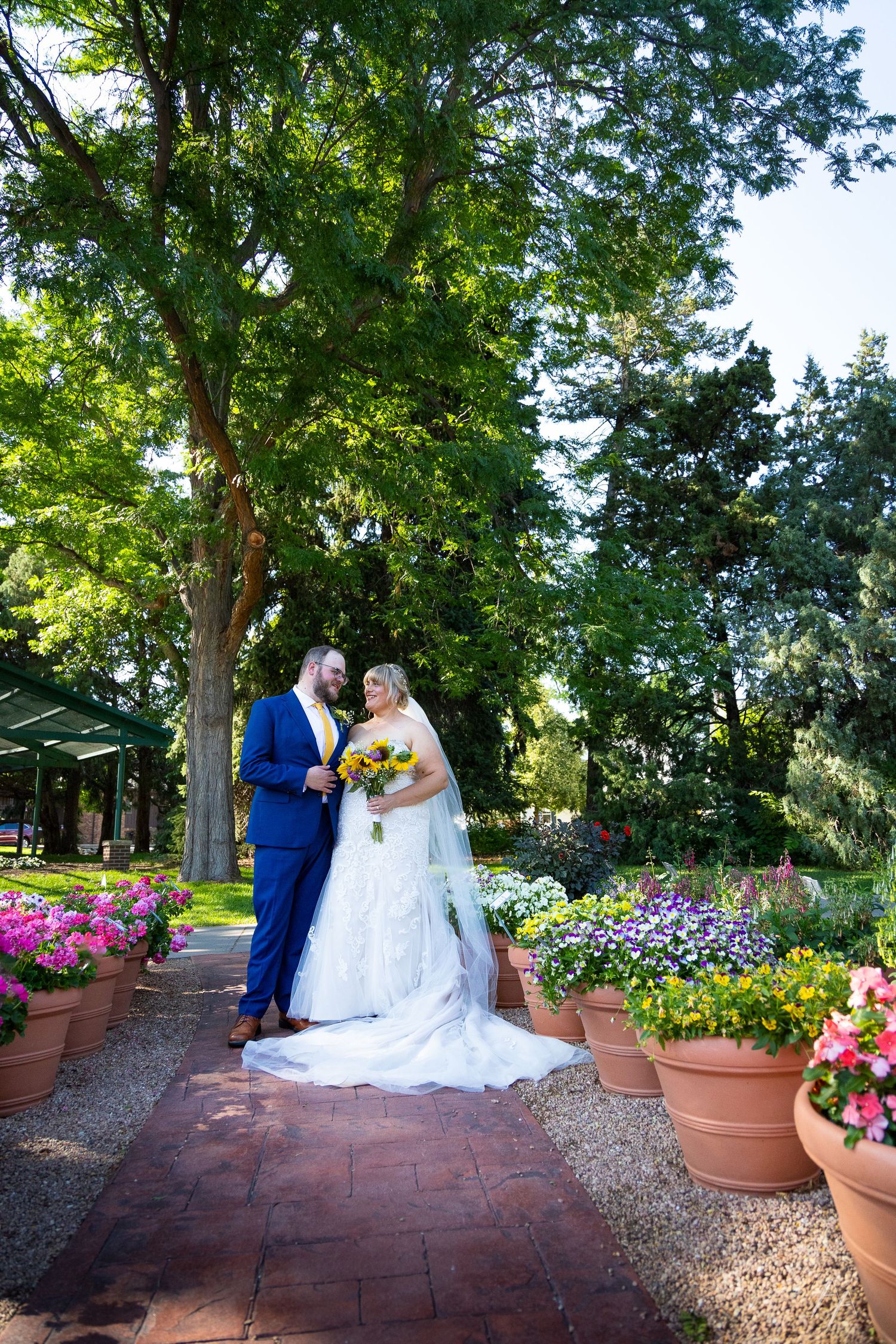 CSU Trial Gardens wedding portraits